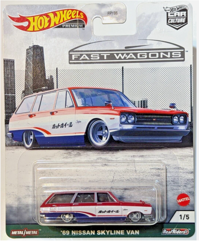 Hot Wheels Car Culture Fast Wagons '69 Nissan Skyline Van