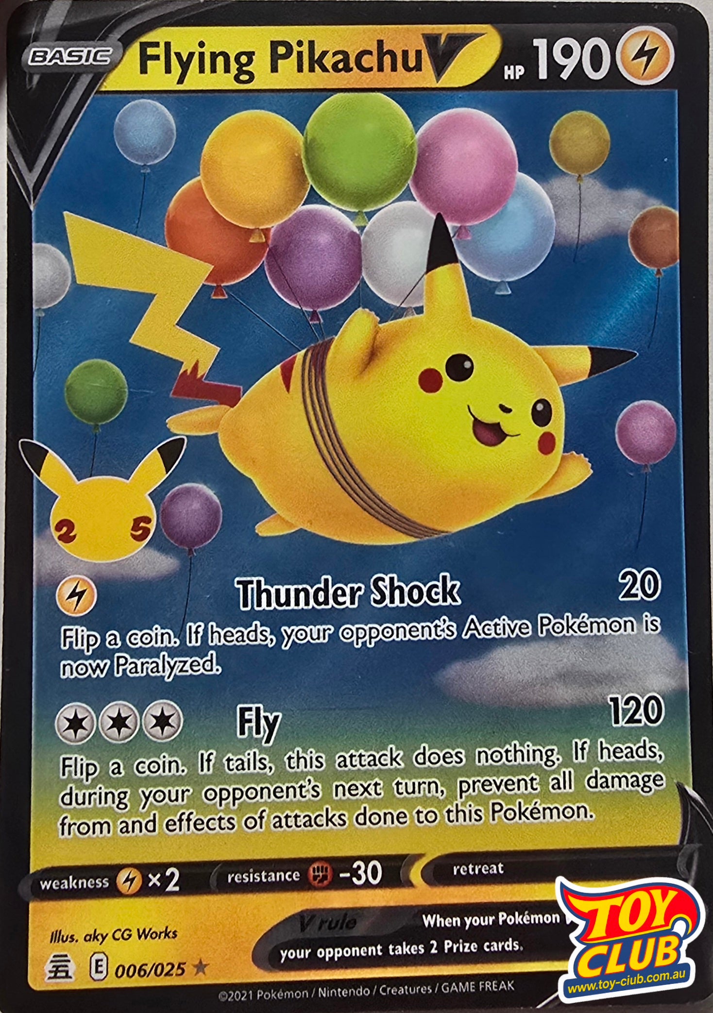 Flying Pikachu 06/025