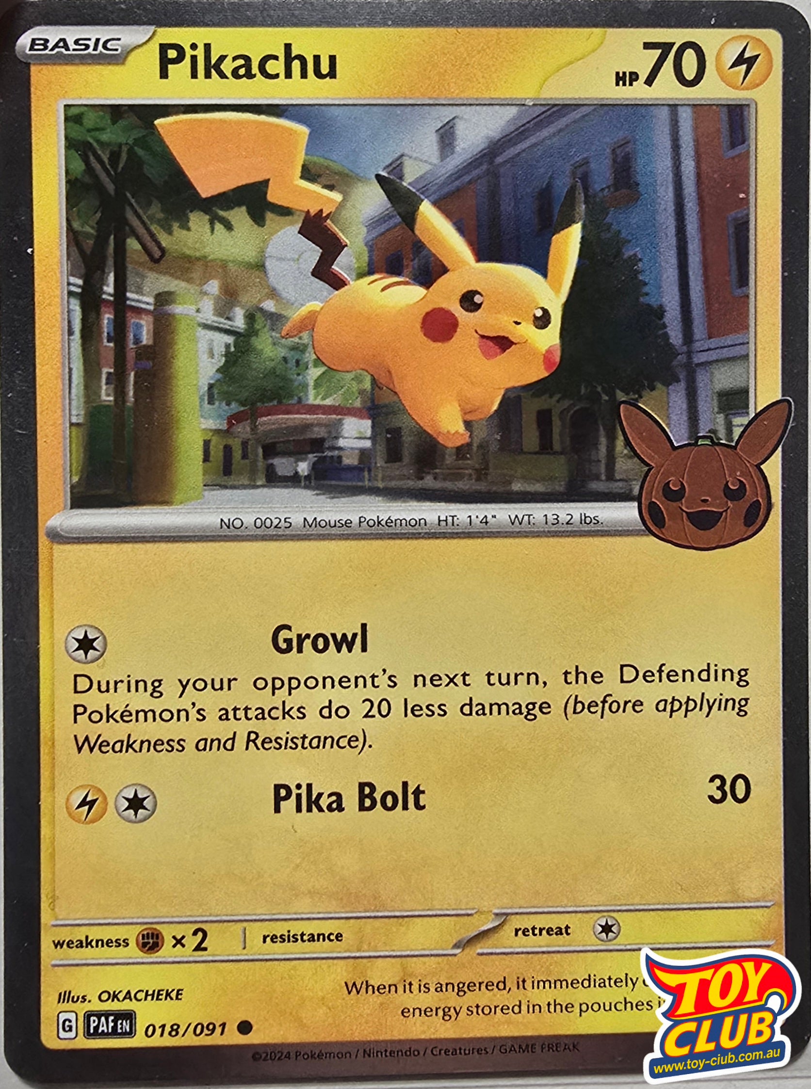 Pikachu 018/091