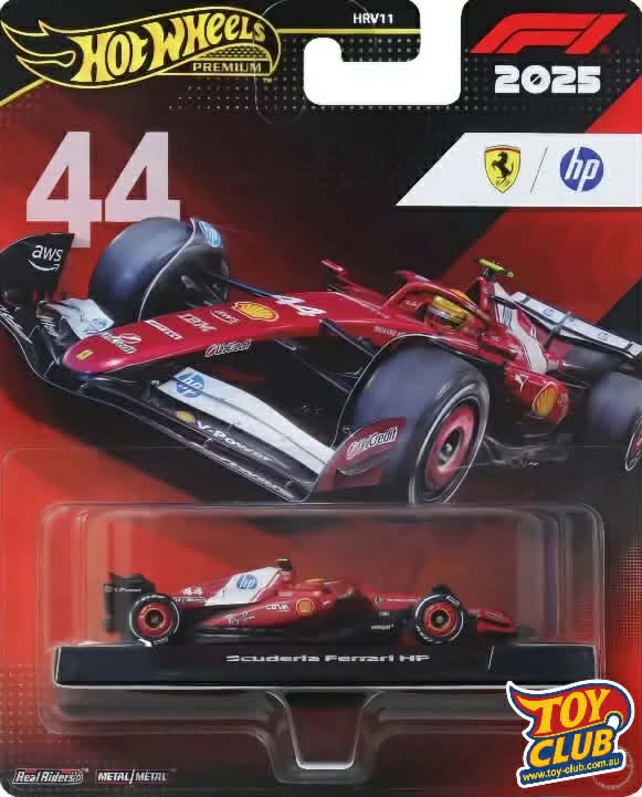 Hot Wheels Ferrari Lewis Hamilton Formula 1 F1 #44 Premium