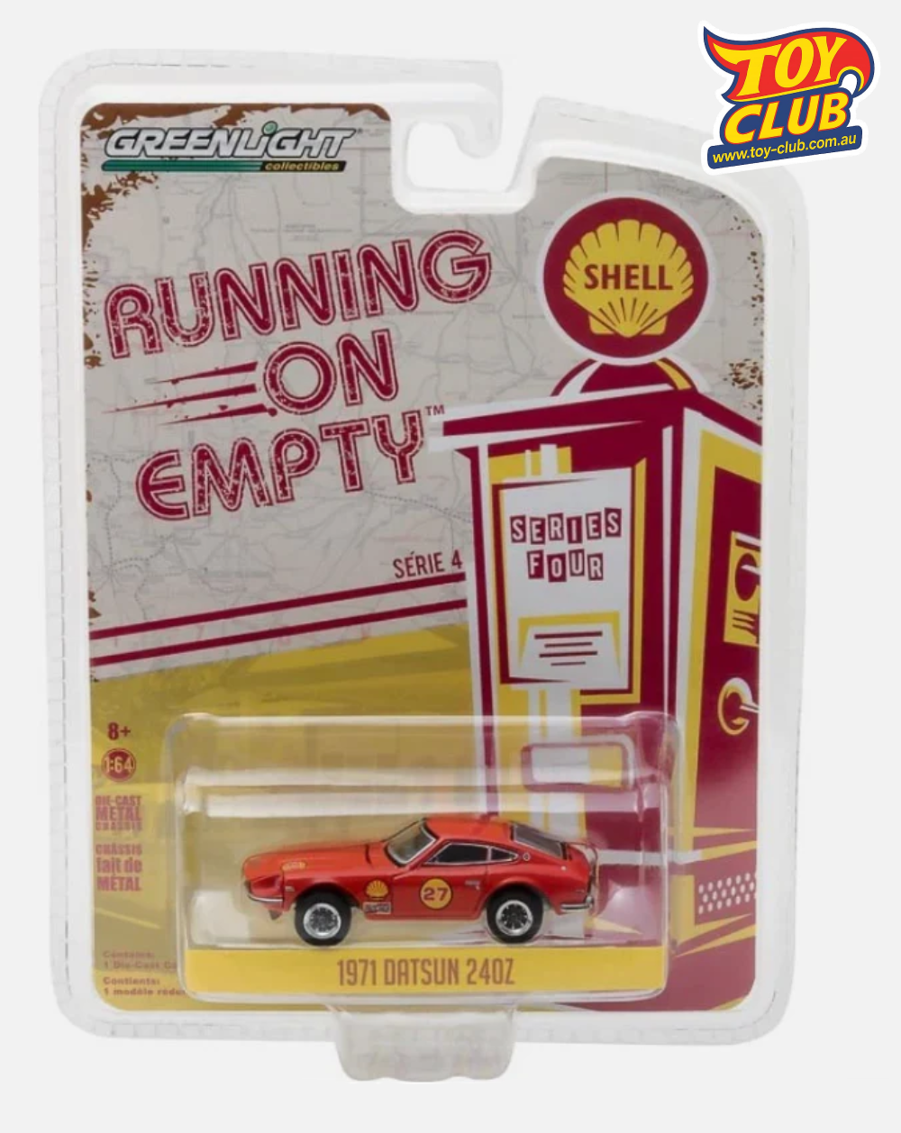 Greenlight Running On Empty Shell 1971 Datsun 240Z Series 4