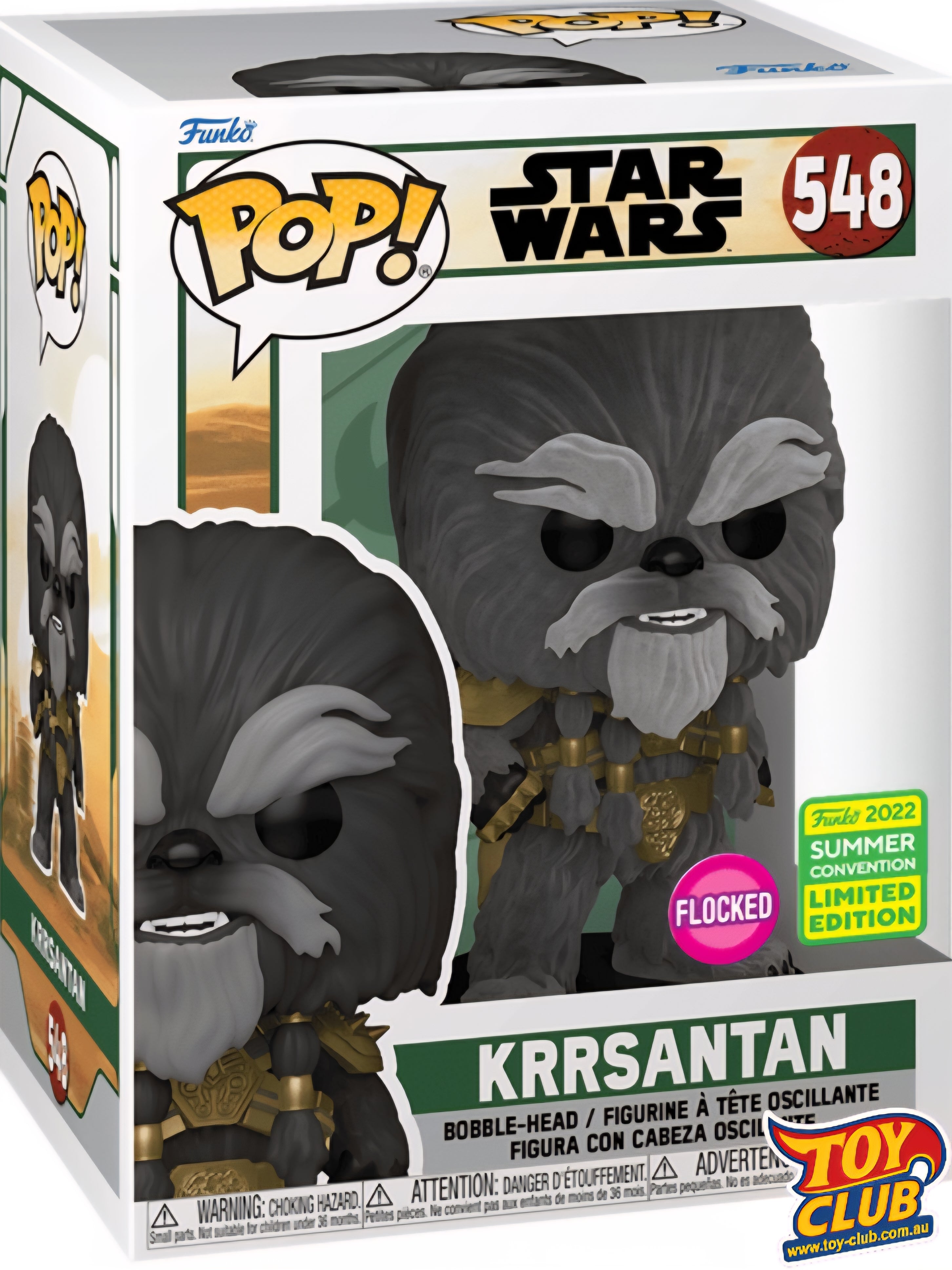 Funko Pop! Star Wars - Krrsantan, Flocked SDCC 2022 Exclusive Vinyl Figure #548 #65256