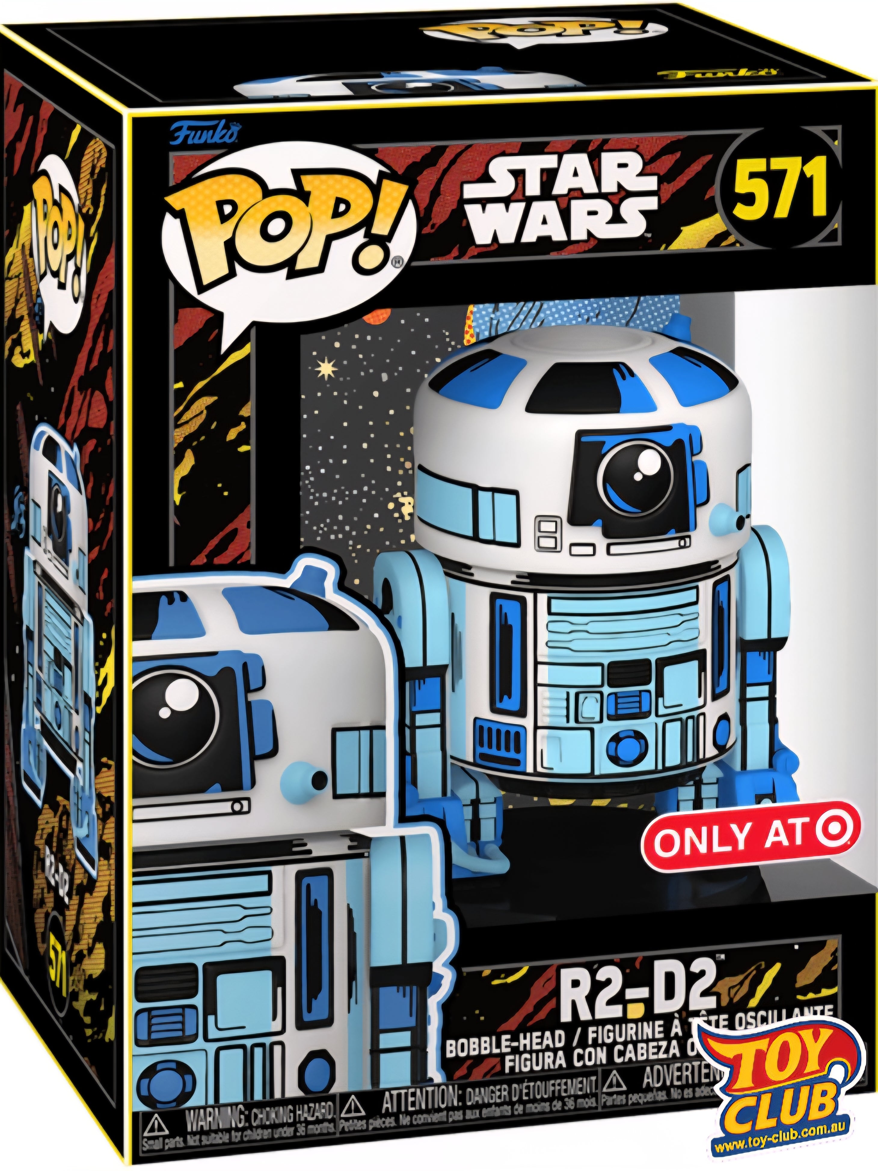 Funko Pop! Star Wars - Retro Series, R2-D2, US Exclusive Vinyl Figure #571 #66625
