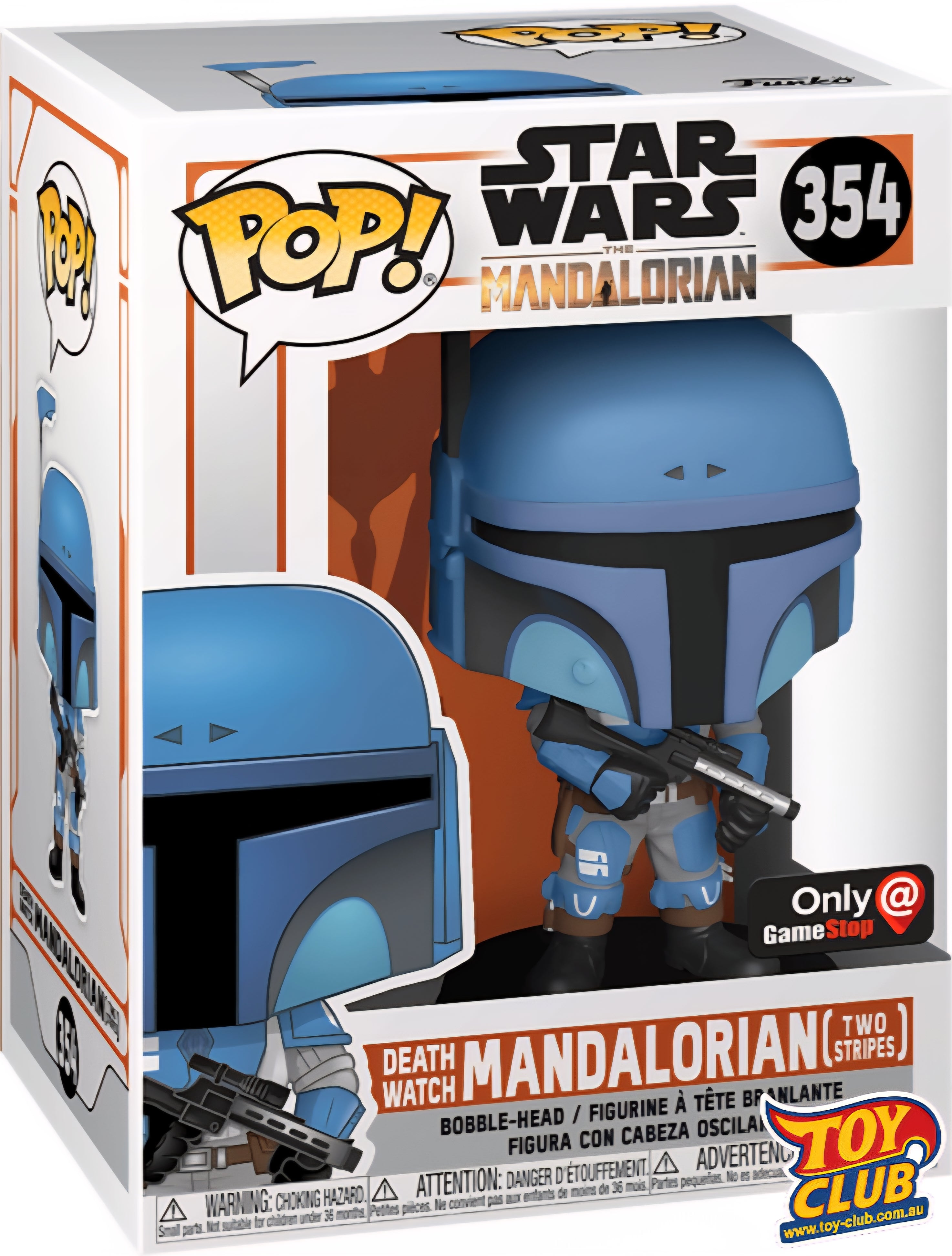 Funko Pop! Star Wars - Death Watch Mandalorian, Two Stipes Exclusive Vinyl Figure #354 #46091