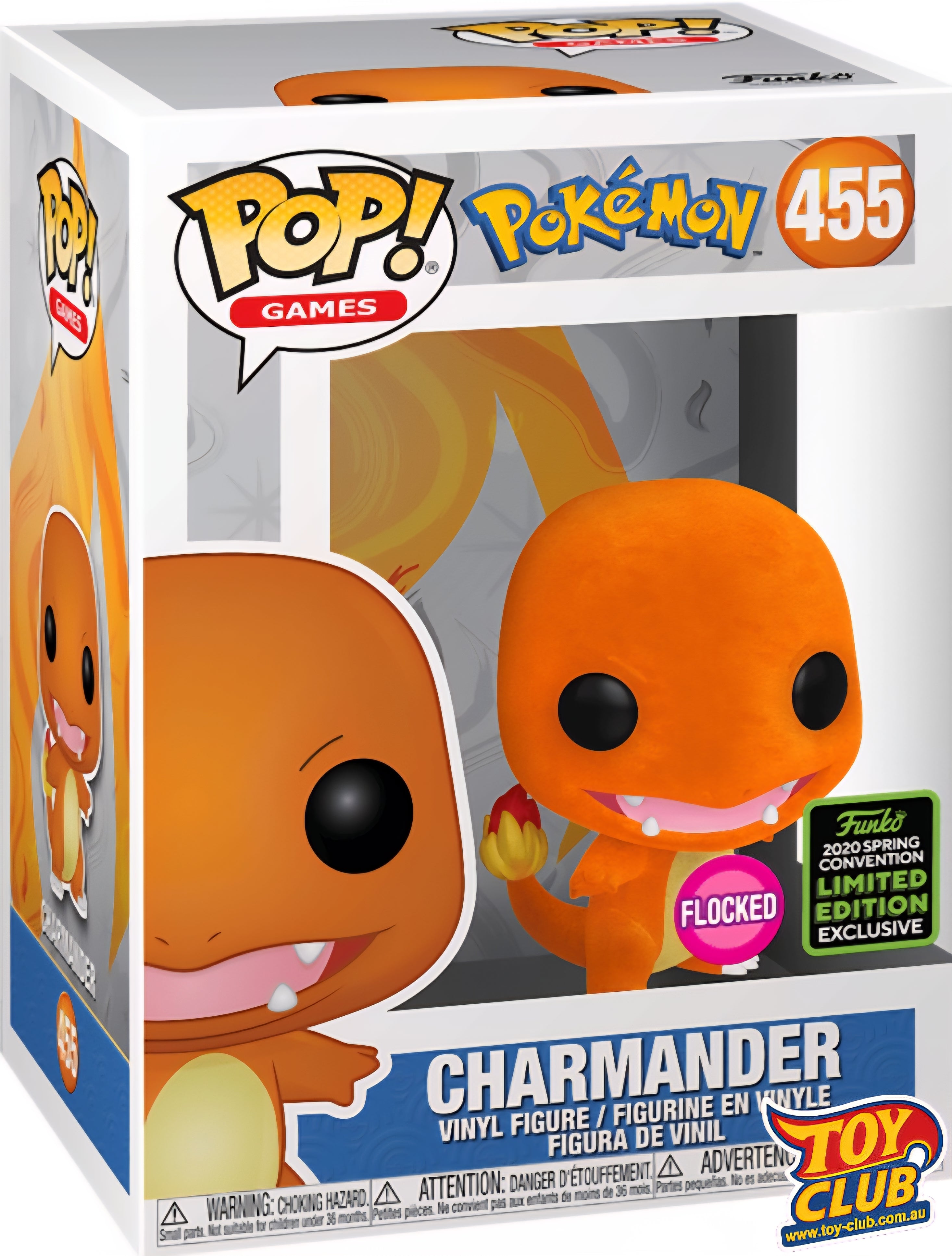 Funko Pop! Pokemon - Charmander, Flocked Vinyl Figure #455 #45919
