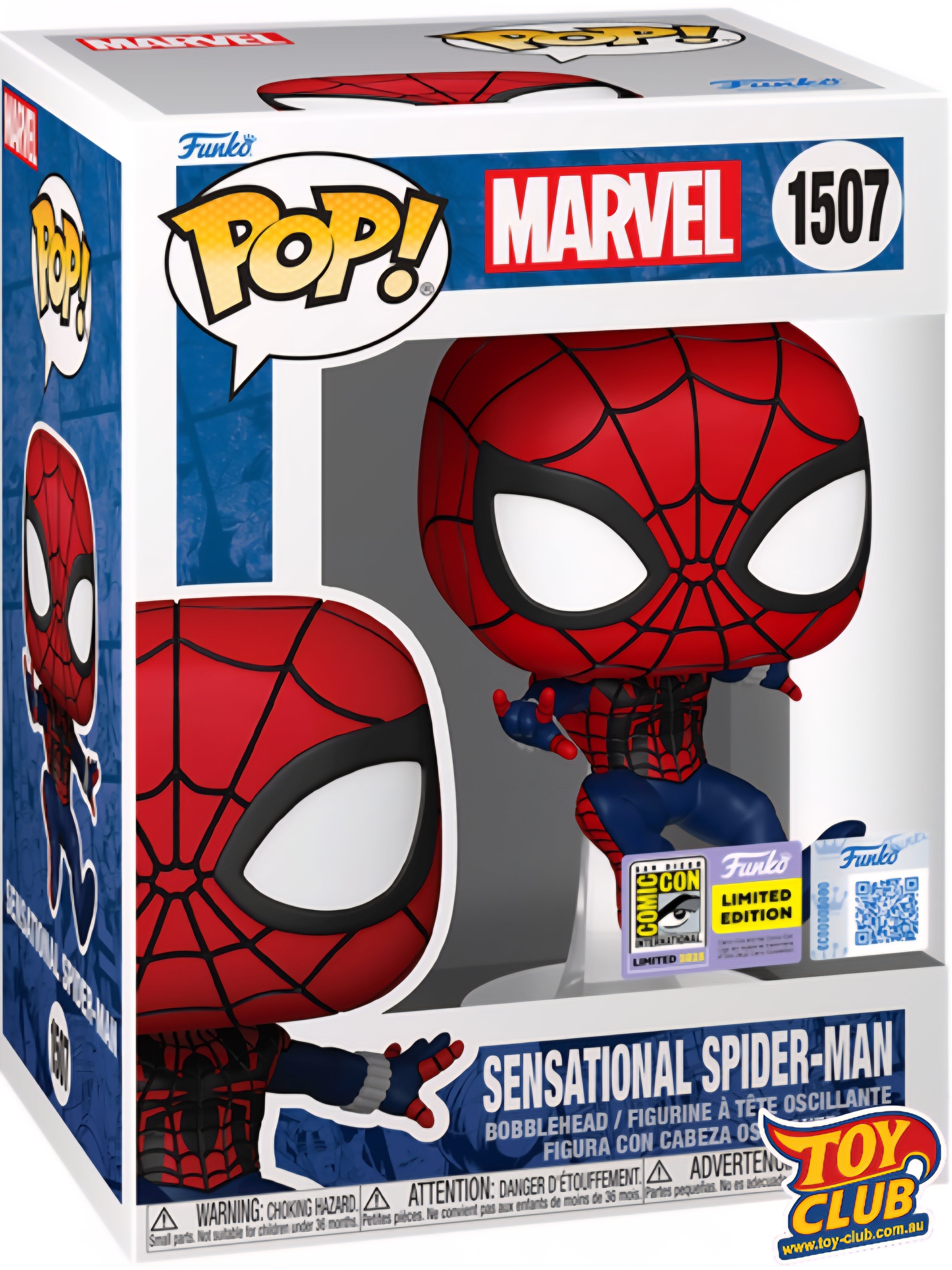 Funko Pop! Marvel Sensational - Spider Man, Exclusive Vinyl Figure #1507 #87951