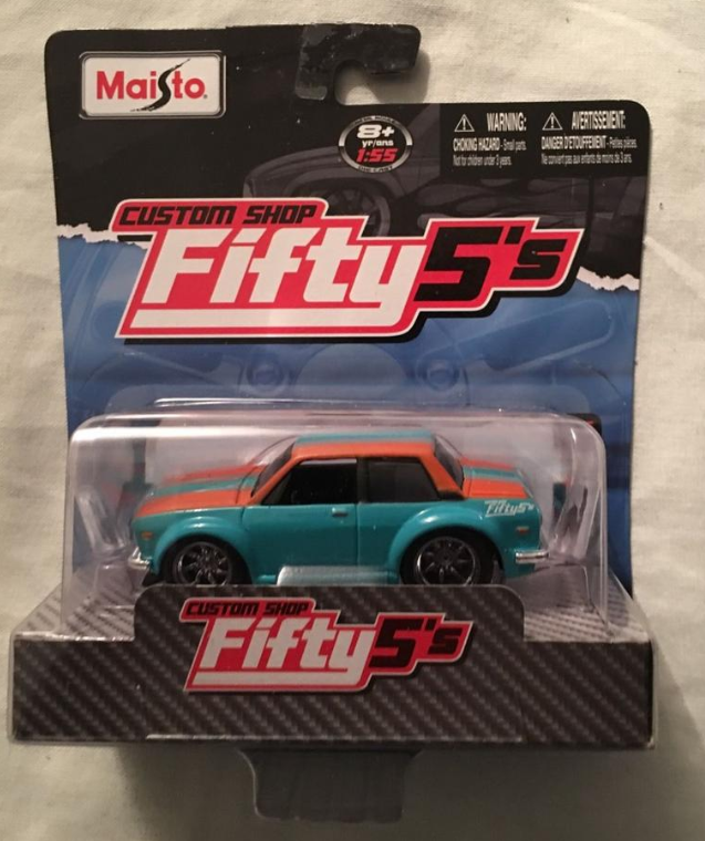 Maisto Custom Shop Fifty5's 1972 Datsun 510 Green and Orange