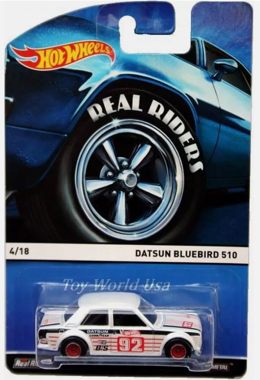 Hot Wheels Real Riders Datsun Bluebird 510