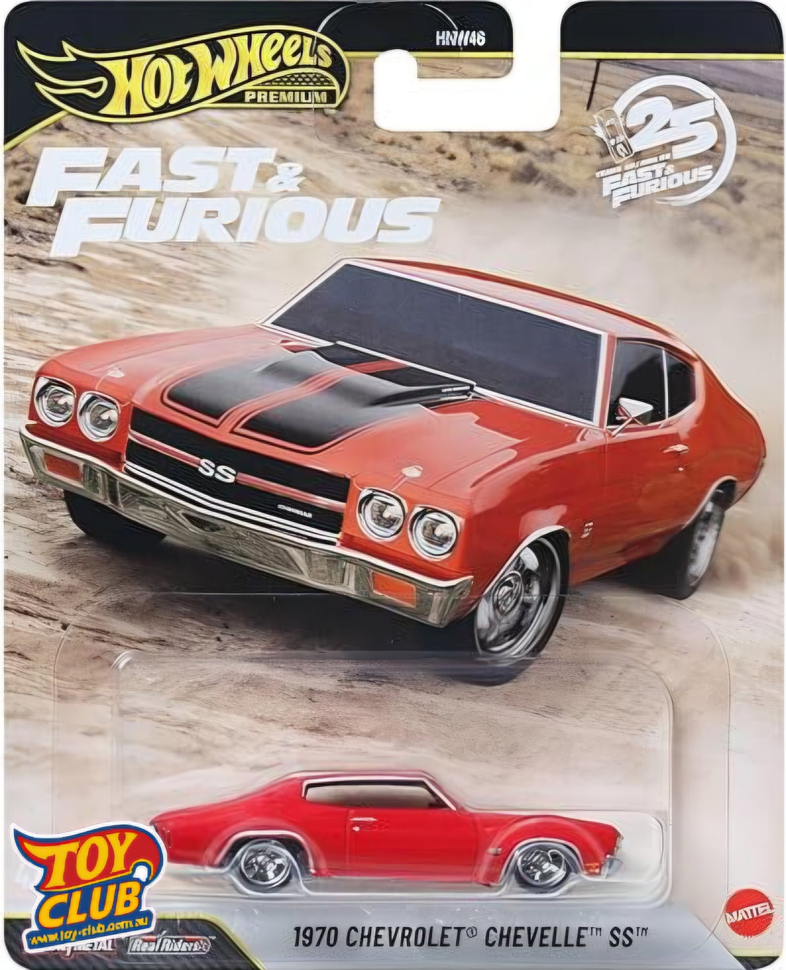 Hot Wheels Premium Fast & Furious 25th Anniversary 1970 Chevrolet Chevelle SS Real Riders