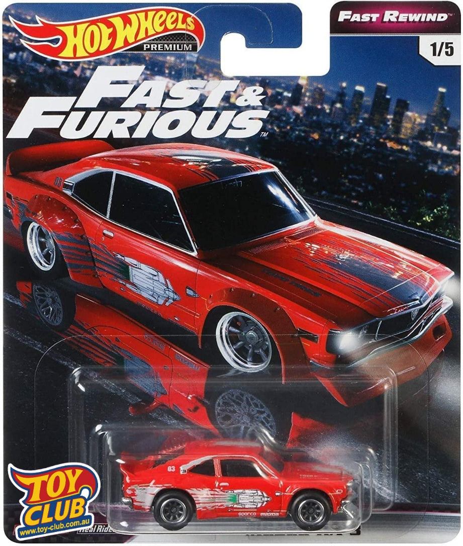 Hot Wheels Premium Fast & Furious Fast Rewind Mazda RX-3 1/5 Real Riders 2019