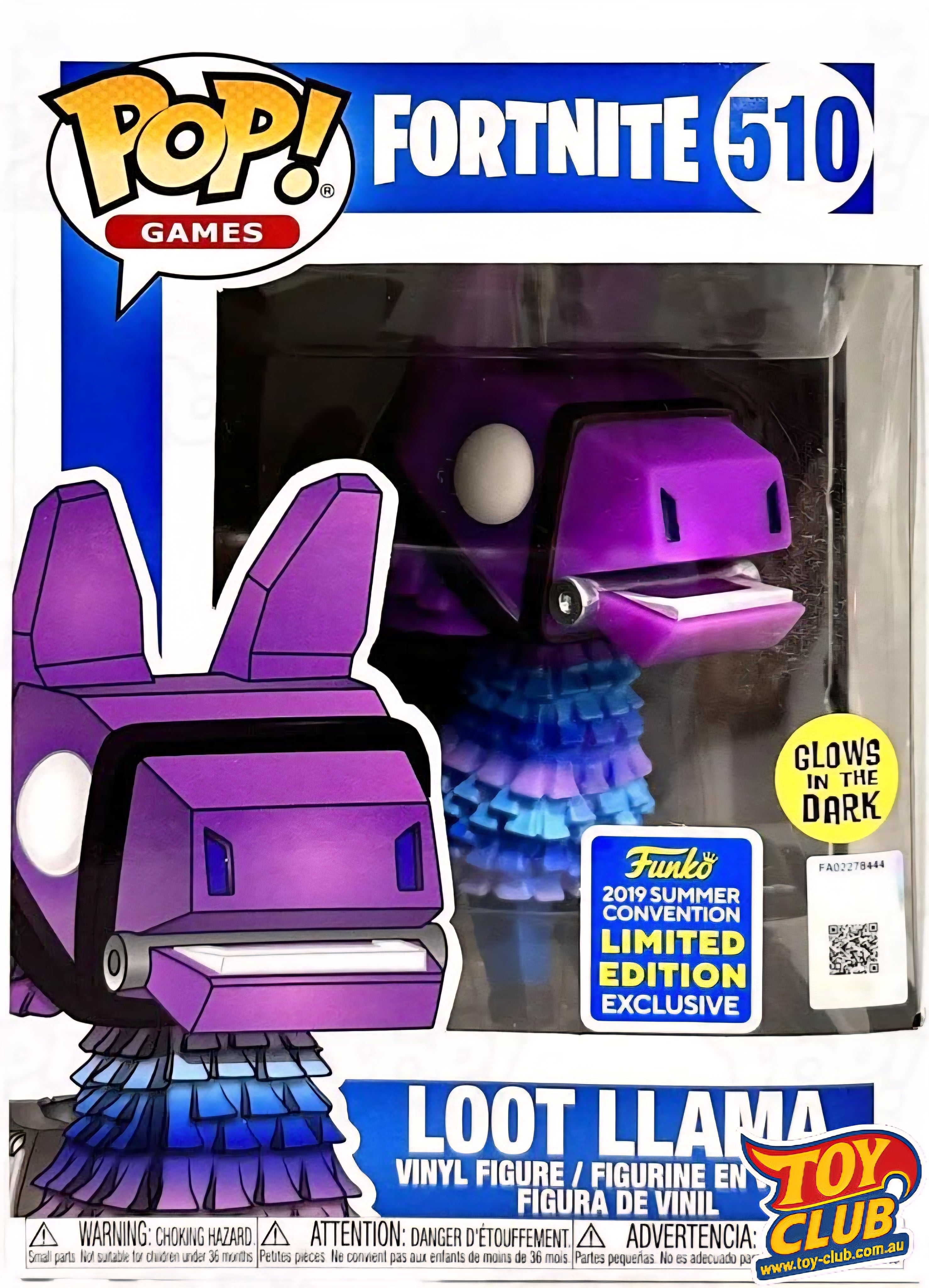 Funko Pop! Games - Fortnite - Loot Llama - 2019 Summer Convention Limited Edition - Vinyl Figure #510