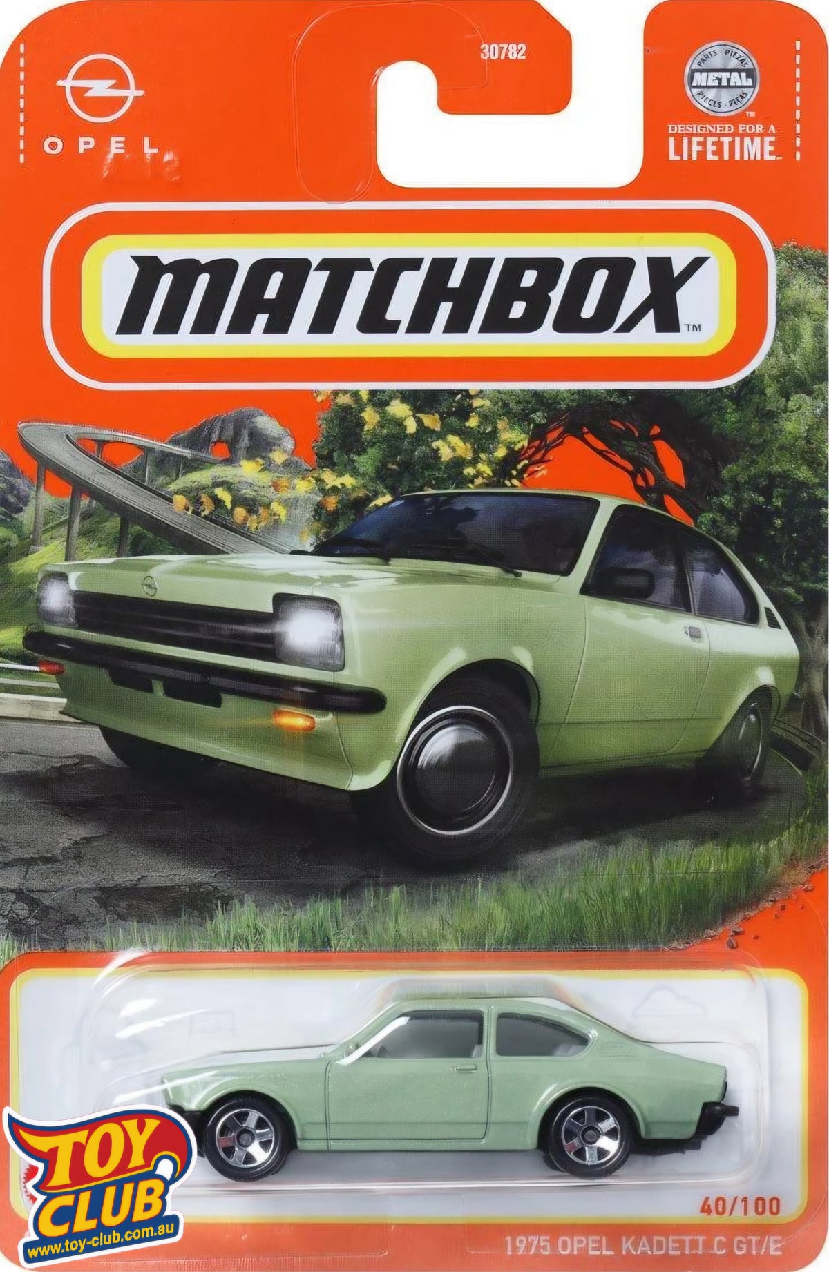 Matchbox 1975 OPEL KADETT GEMINI C GT/E (Green) Carded