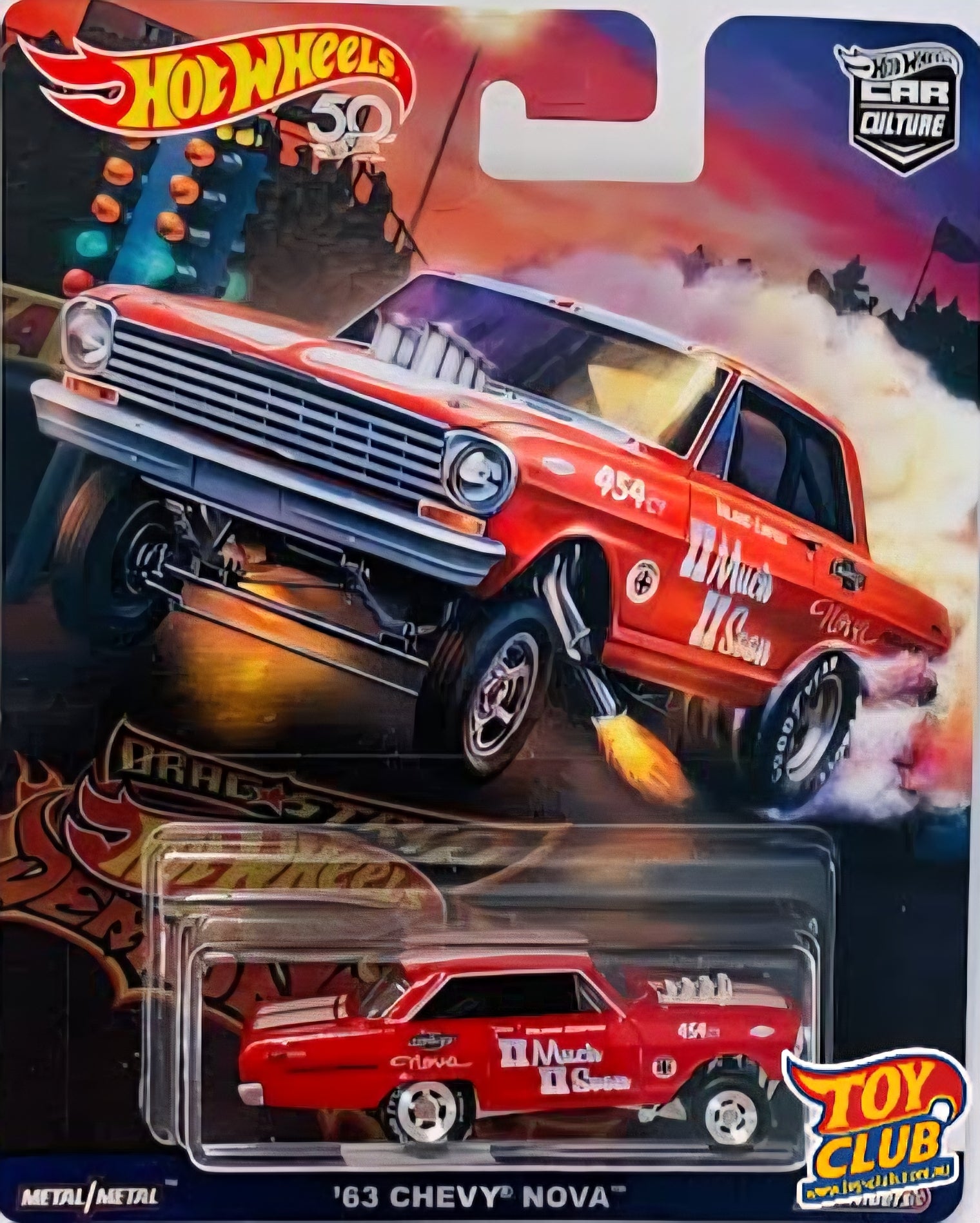 Hot Wheels Premium - Dragstrip Demons - '63 Chevy Nova 2/5