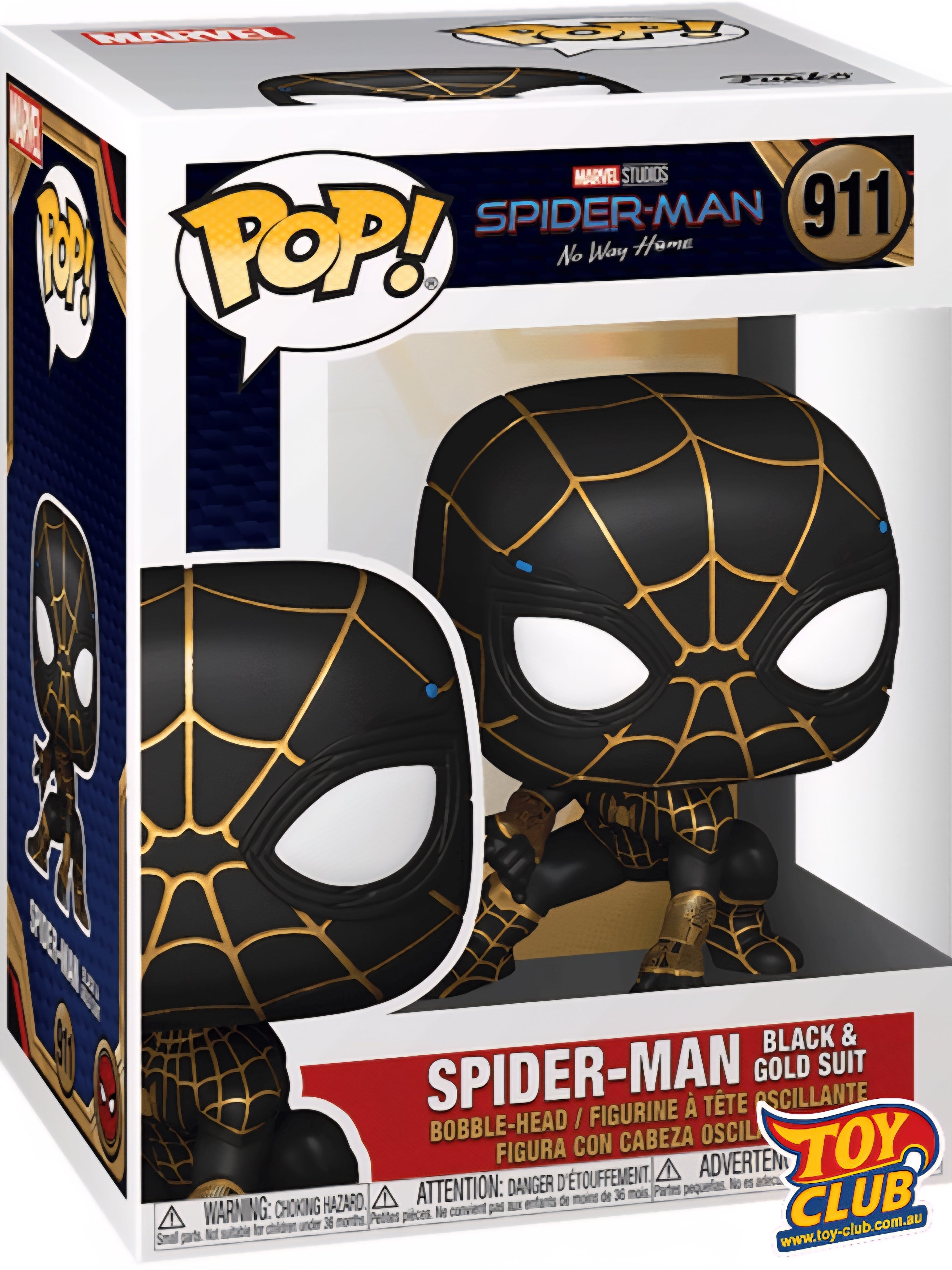 Funko Pop! Marvel - Spider Man Black & Gold Suit - Vinyl Figure #911