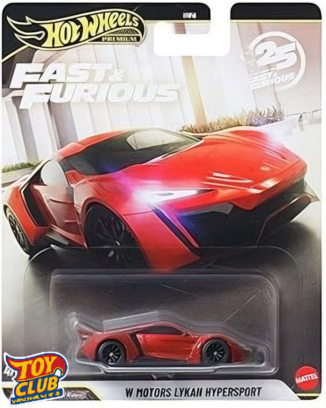 Hot Wheels Premium Fast & Furious 25th Anniversary Lykan Hypersport Real Riders