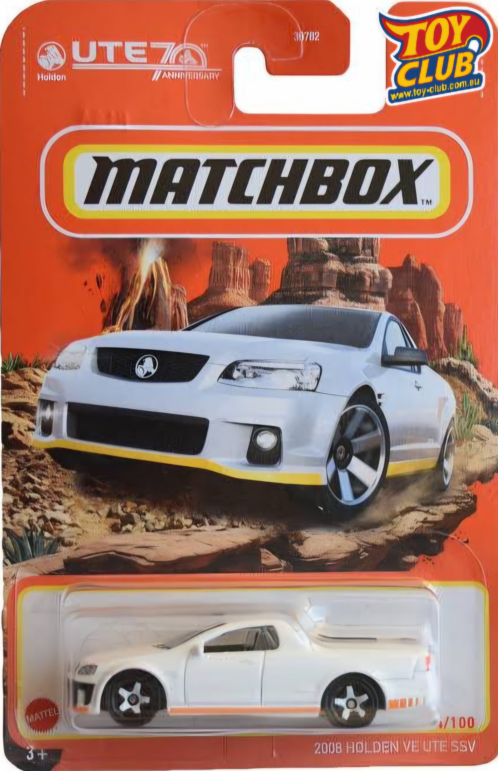 Matchbox 2008 Holden VE UTE SSV - White 64/100