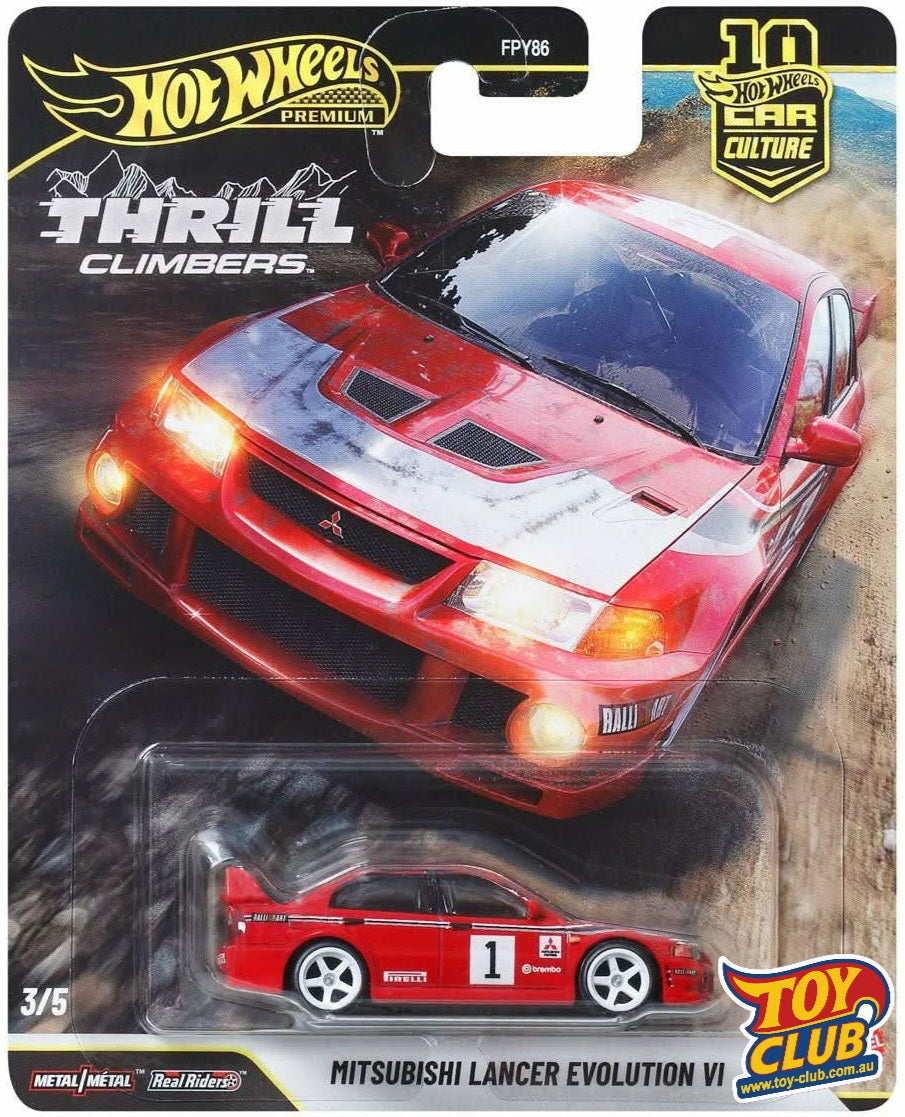 Hot Wheels Premium - Thrill Climbers Culture - Mitsubishi Lancer Evolution 6 - 3/5