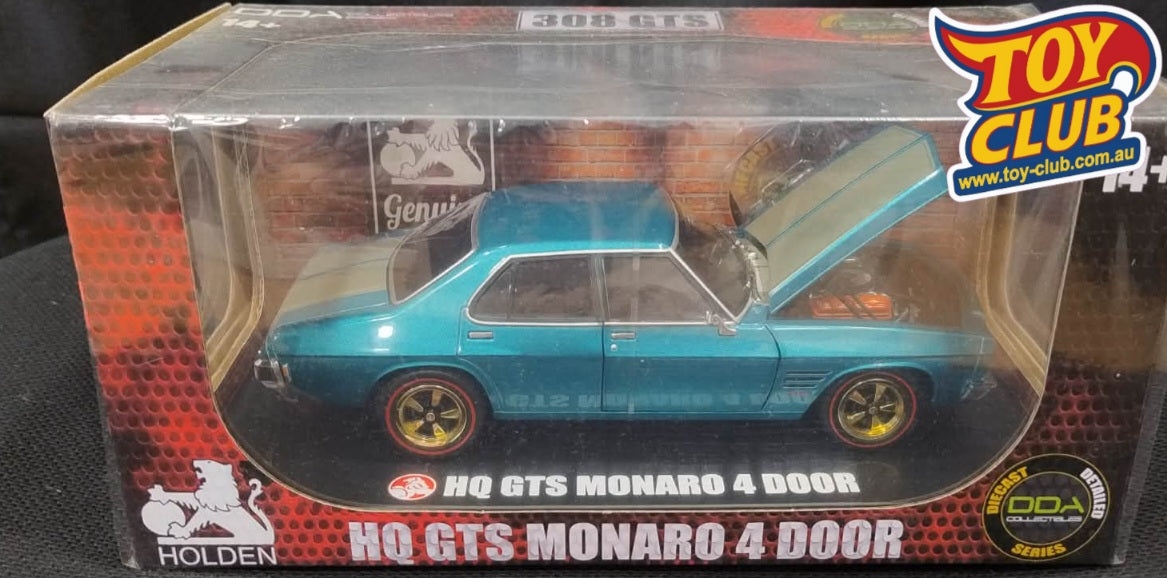 DDA Holden HQ GTS Monaro GOLD CHASE 4 Door 308 GTS 1:24 Scale Model