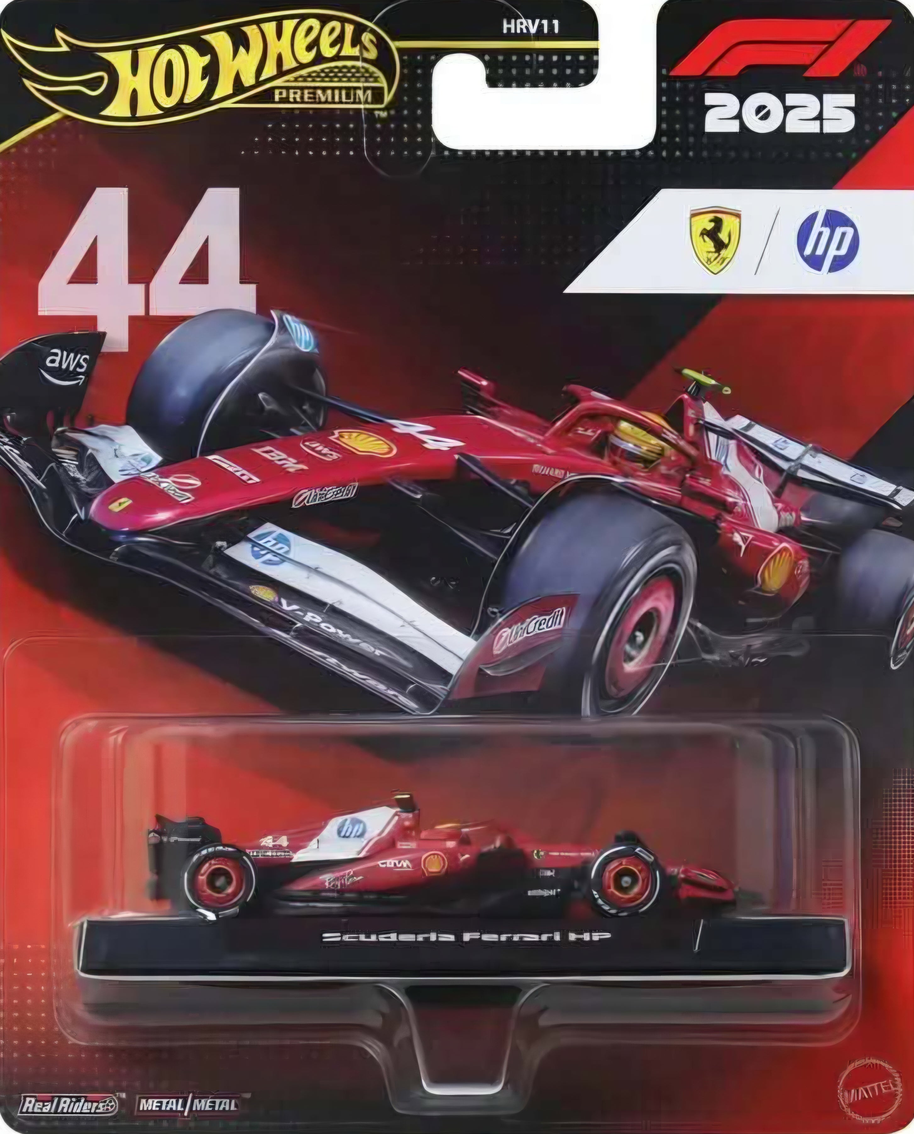 Hot Wheels Ferrari Lewis Hamilton Formula 1 F1 #44 Premium