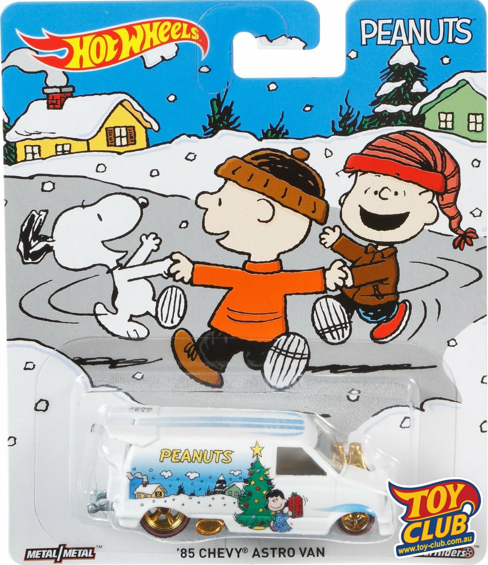 Hot Wheels 2016 Pop Culture Peanuts '85 Chevy Astro Van Real Riders