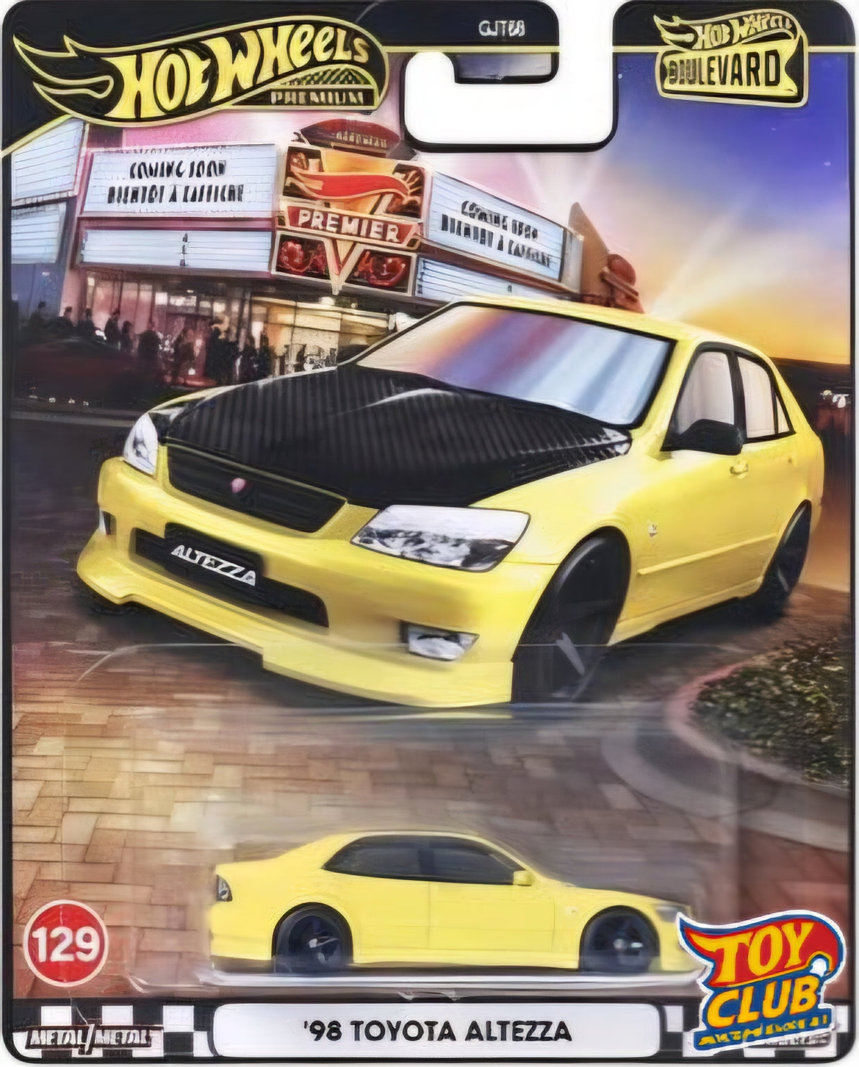 Hot Wheels Premium Boulevard #129 '98 Toyota Altezza Real Riders