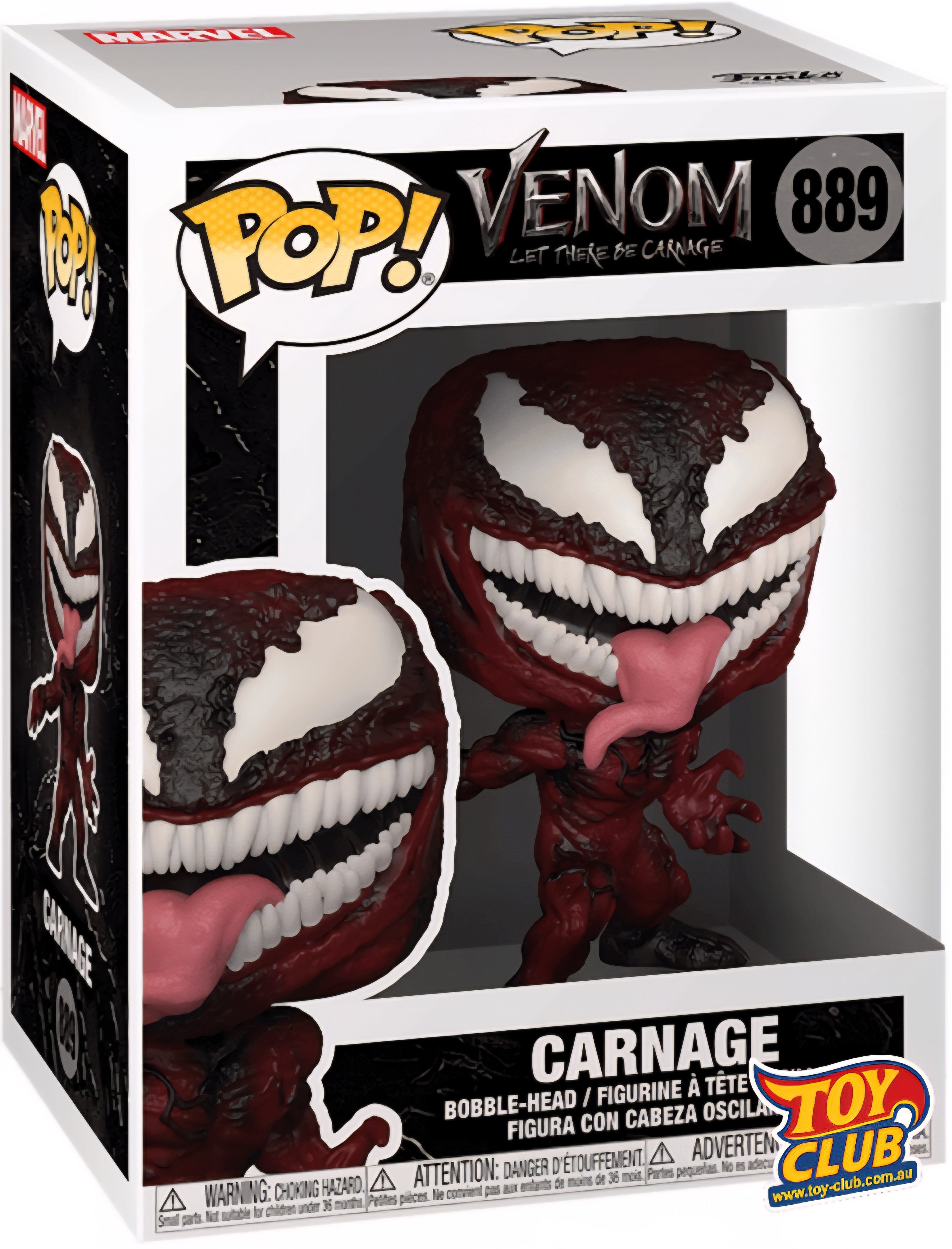 Funko Pop! Marvel - Venom - Carnage, Vinyl Figure #889 #56303