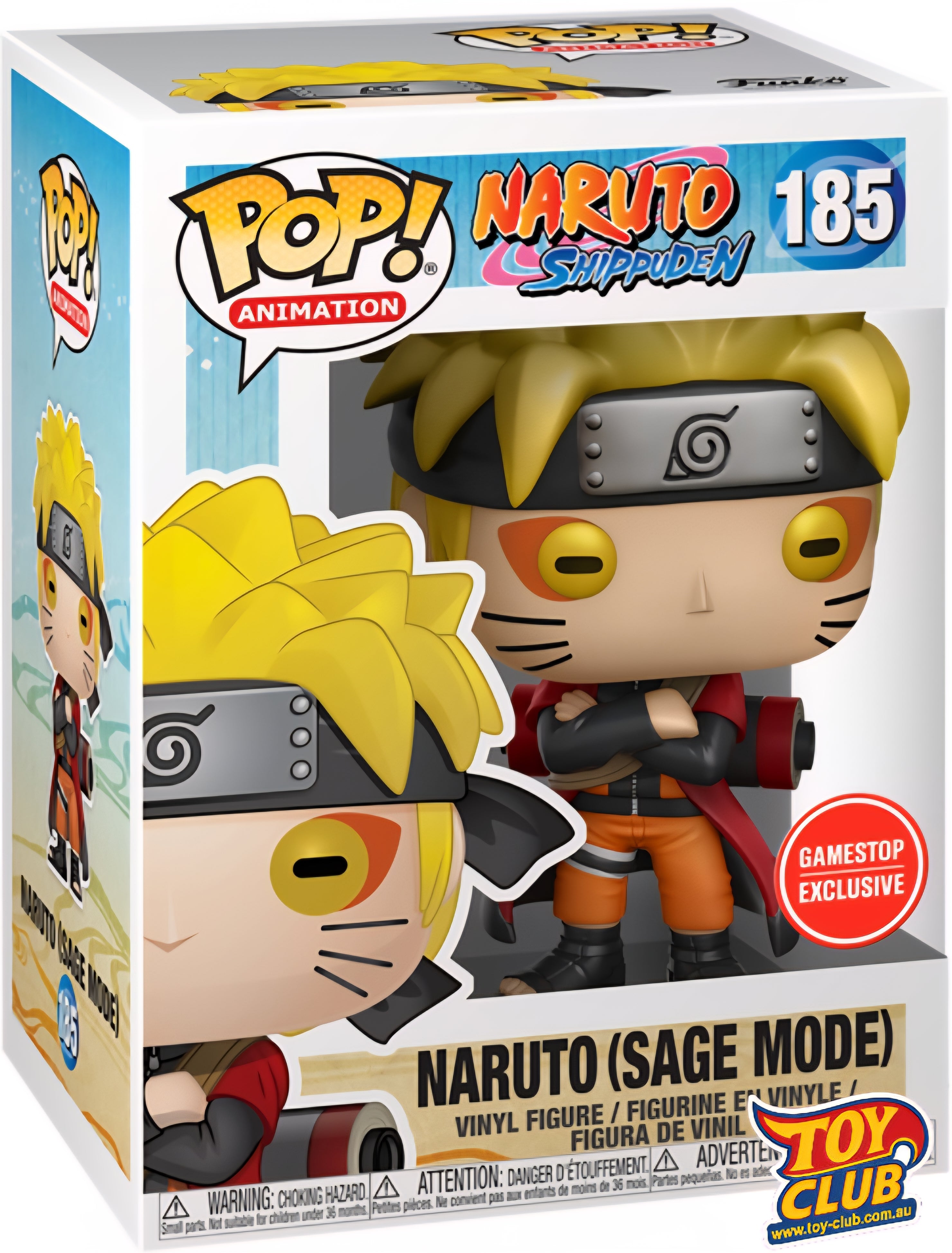 Funko Pop! Naruto - Naruto Uzumaki - Sage Mode, Vinyl Figure #185 #12998
