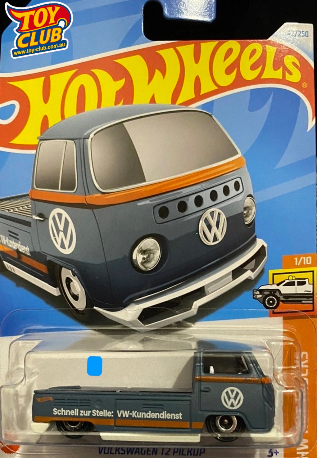 Hot Wheels - VW Volkswagen T2 Pickup Truck Gunmetal Grey