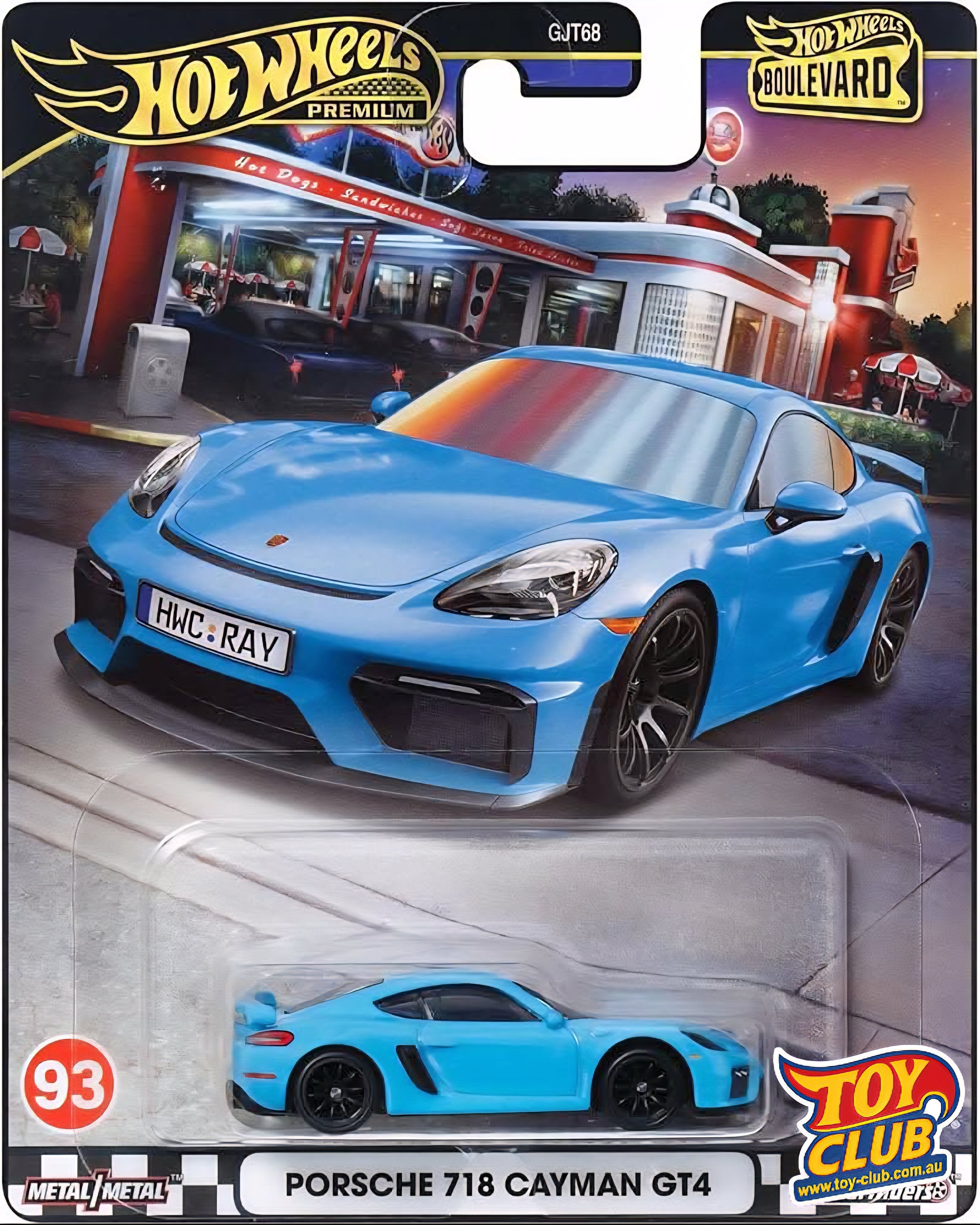 Hot Wheels - Boulevard - No.93 Porsche 718 Cayman GT4