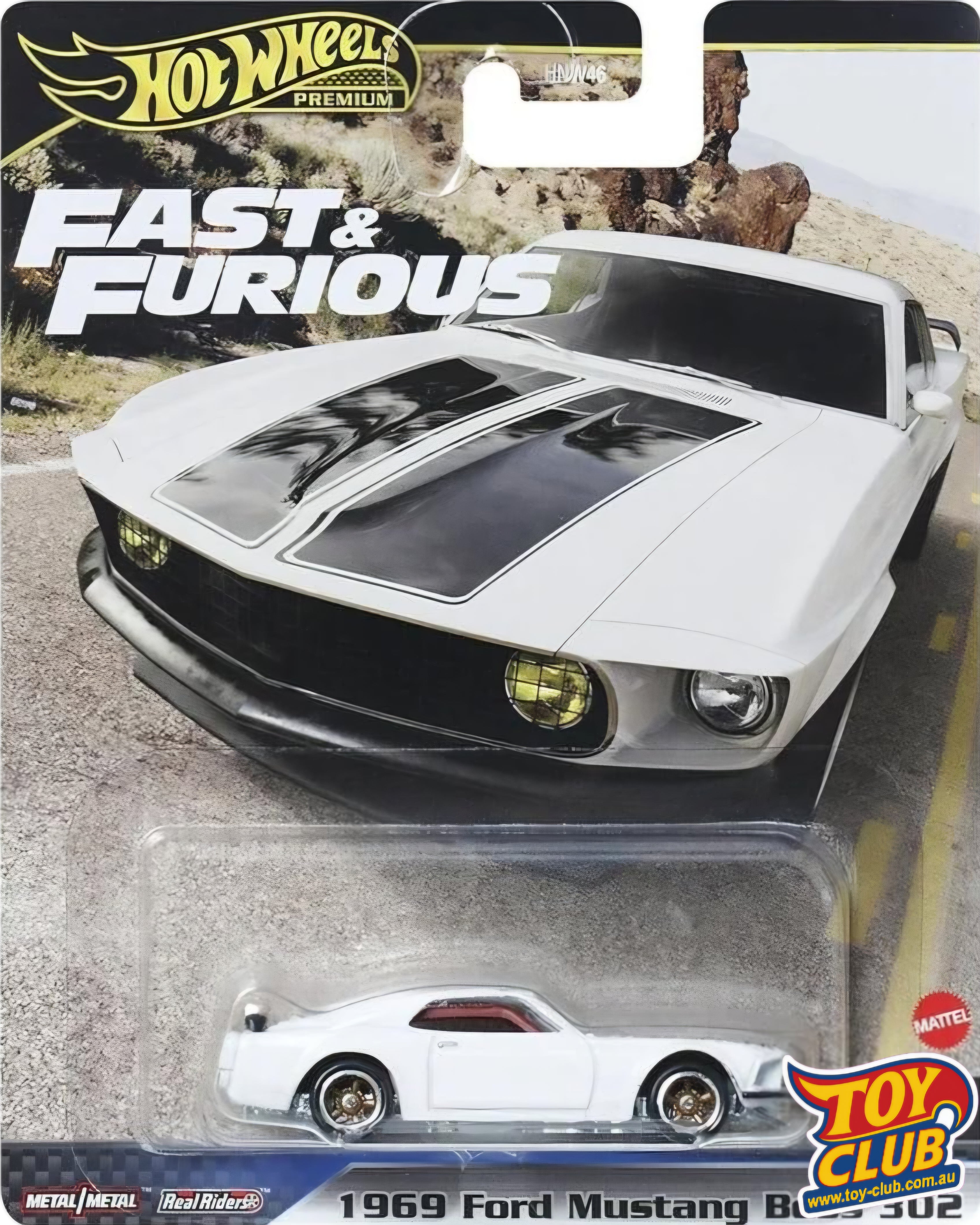 Hot Wheels Premium Fast & Furious 1969 Ford Mustang Boss 302 4/5 Real Riders