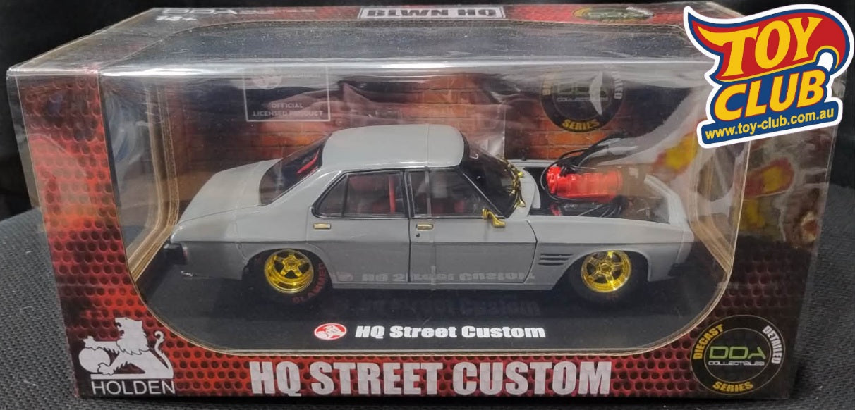 DDA Holden HQ GOLD CHASE Street Custom BLWN HQ Grey 1:24 Scale Model