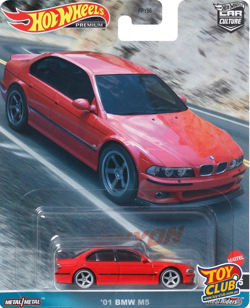Hot Wheels Premium Car Culture Canyon Warriors '01 BMW M5 Real Riders