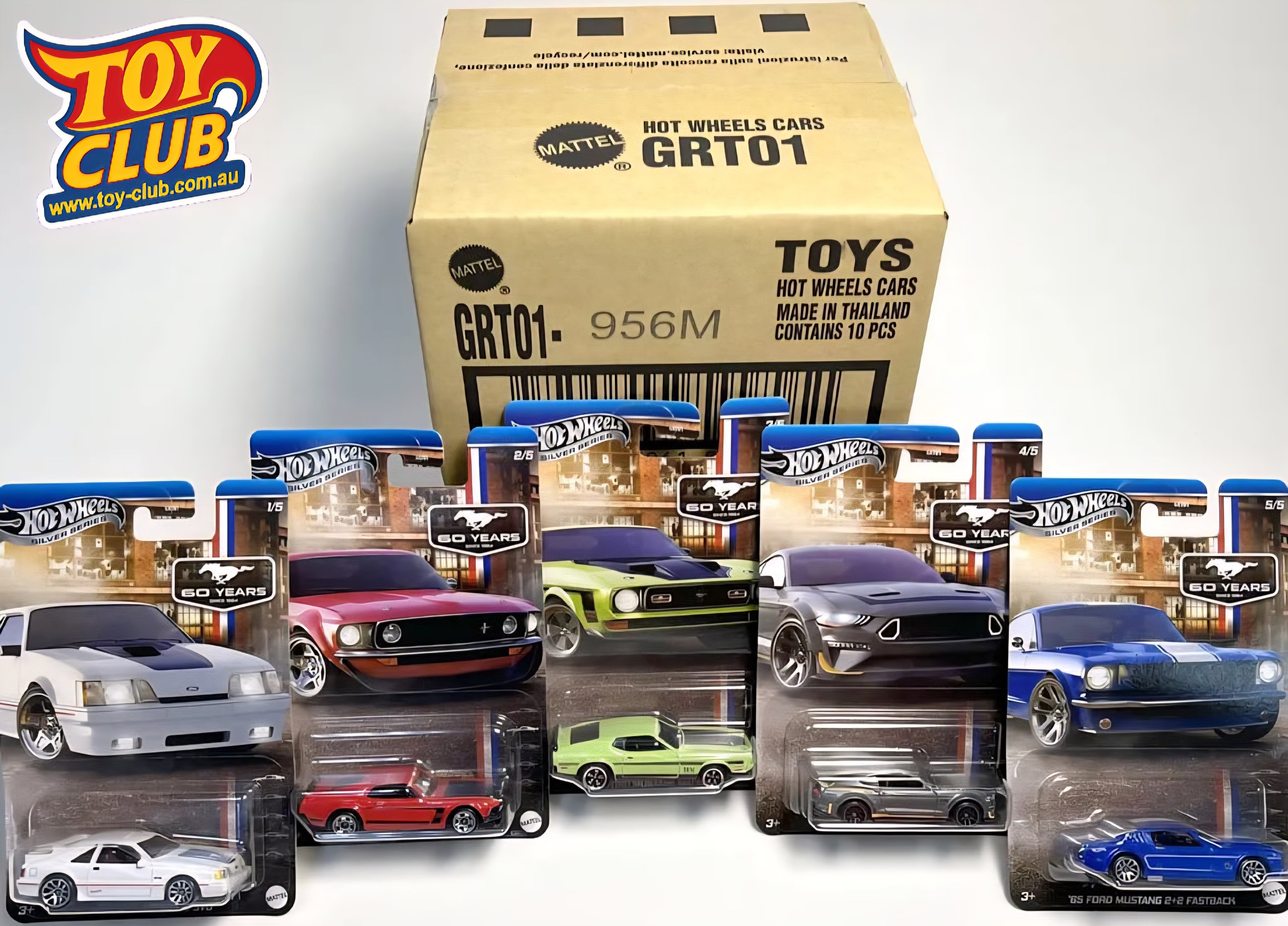 Hot Wheels - 2024 Mustang 60 Years Silver Series Sealed Unopened Case - GRT01