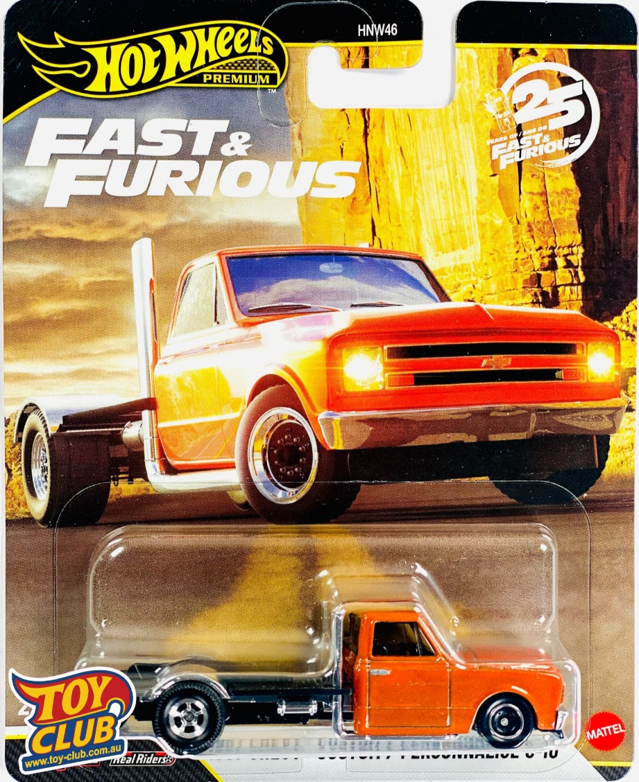 Hot Wheels Premium Fast & Furious 25th Anniversary '67 Chevy Custom C-10 Real Riders