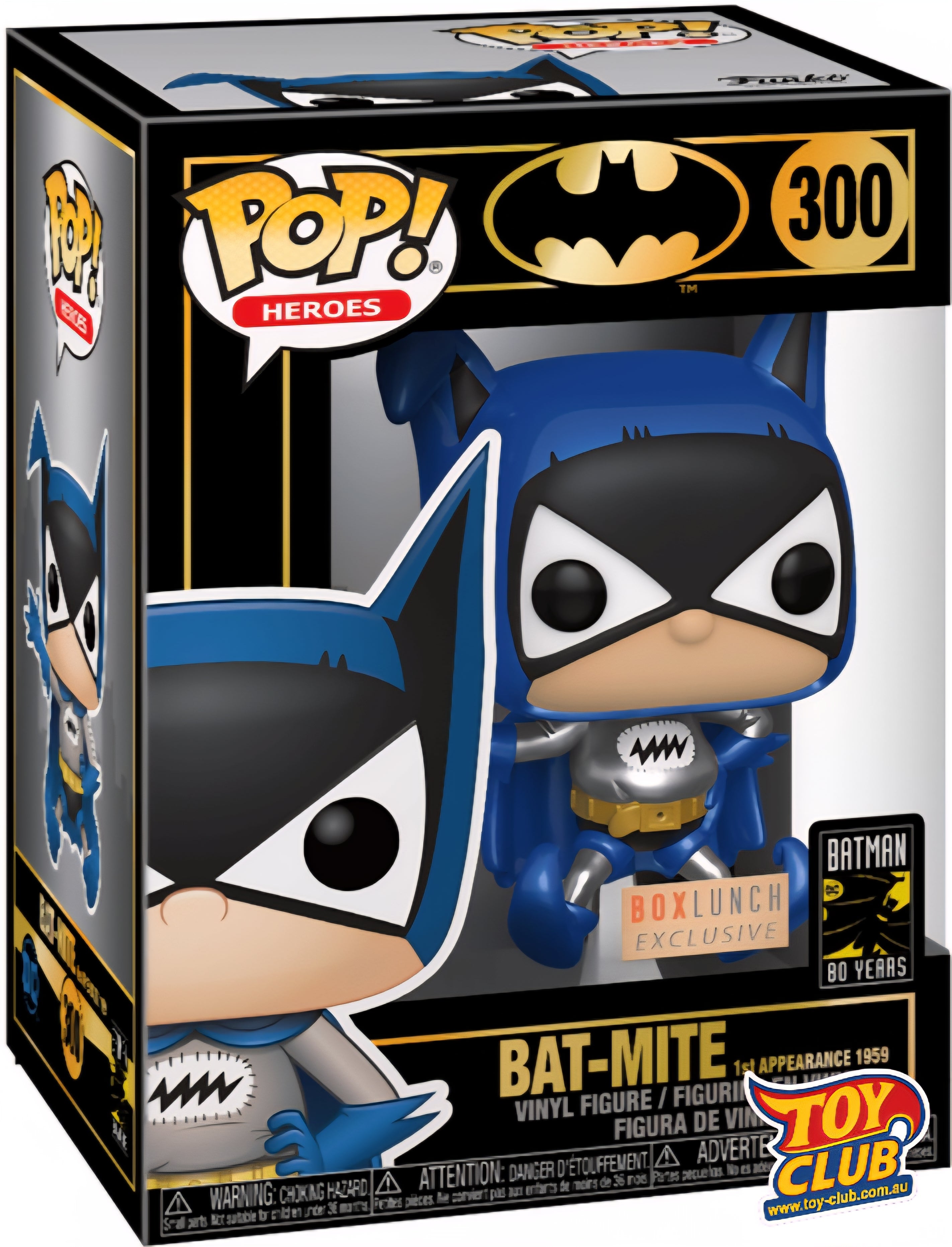 Funko Pop! Batman - Bat-Mite - 1st Appearance 1959 80th Anniversary - Metallic, Vinyl Figure #300 #45348