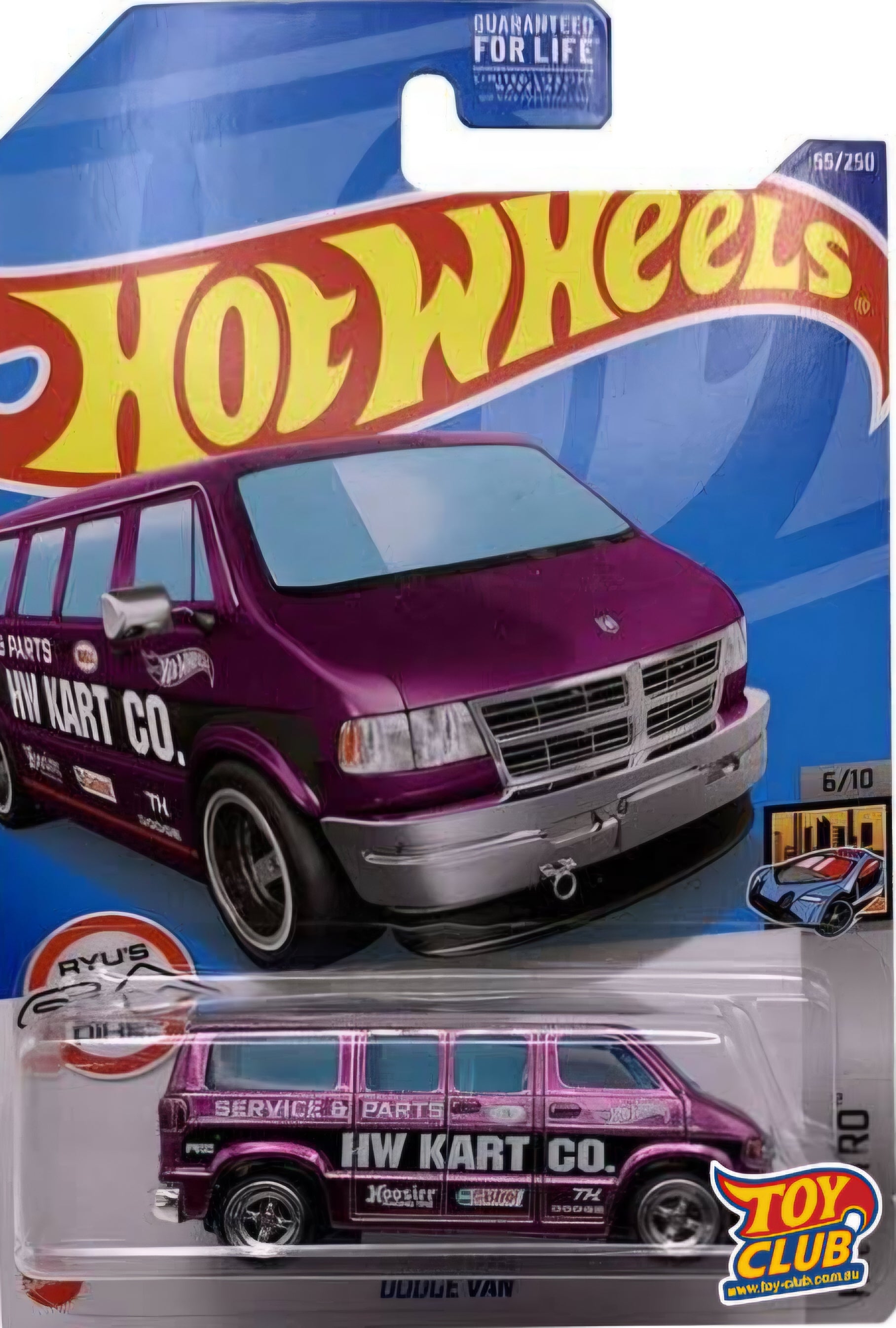 Hot Wheels 2022 Dodge Van HW Kart Co Super Treasure Hunt STH 55/250
