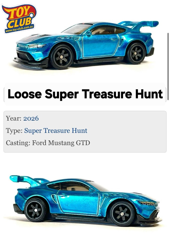2026 Hot Wheels Super Treasure Hunt Ford Mustang - LOOSE