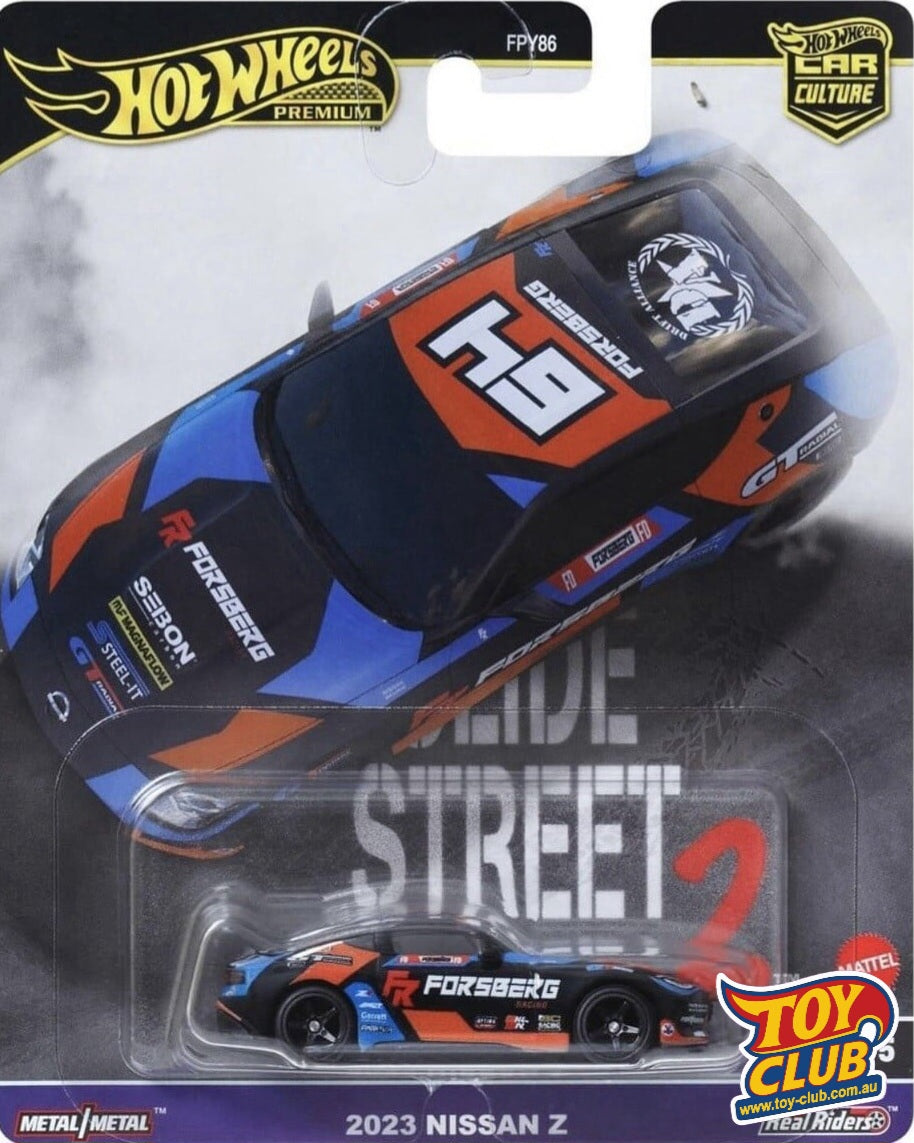 Hot Wheels Premium Car Culture Slide Street 2 2023 Nissan Z 1/5 Real Riders