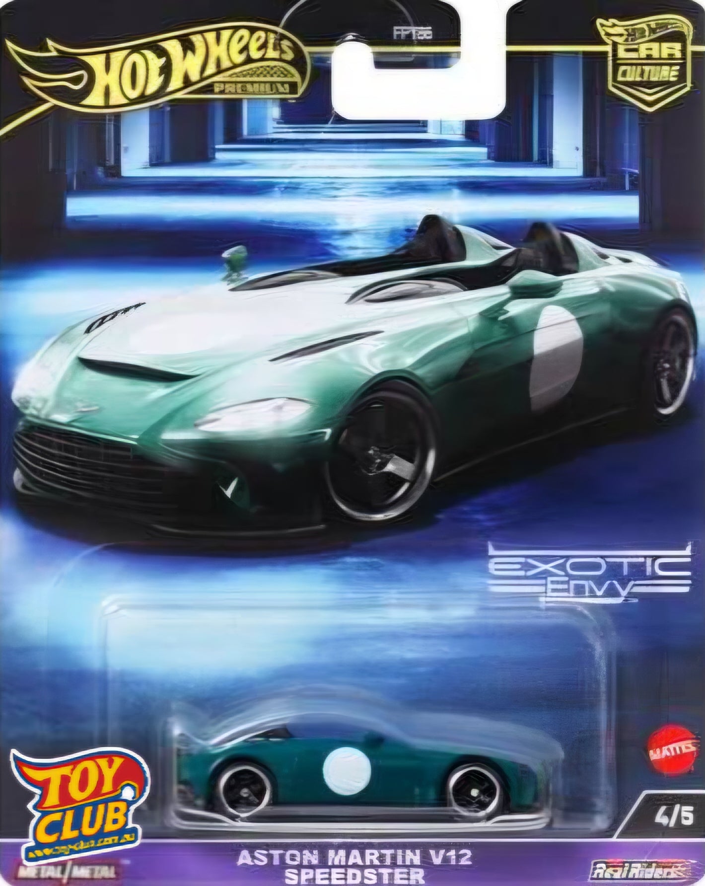 Hot Wheels Premium Car Culture Exotic Envy Aston Martin V12 Speedster 1/5