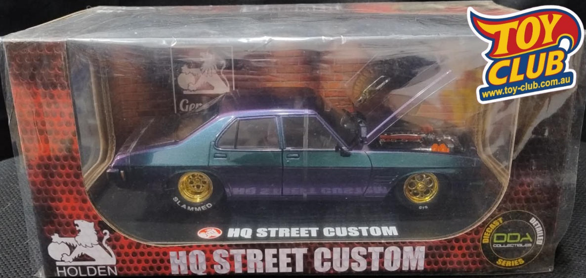 DDA Holden HQ GOLD CHASE Street Custom SLAMMED Colour Shift 1:24 Scale Model