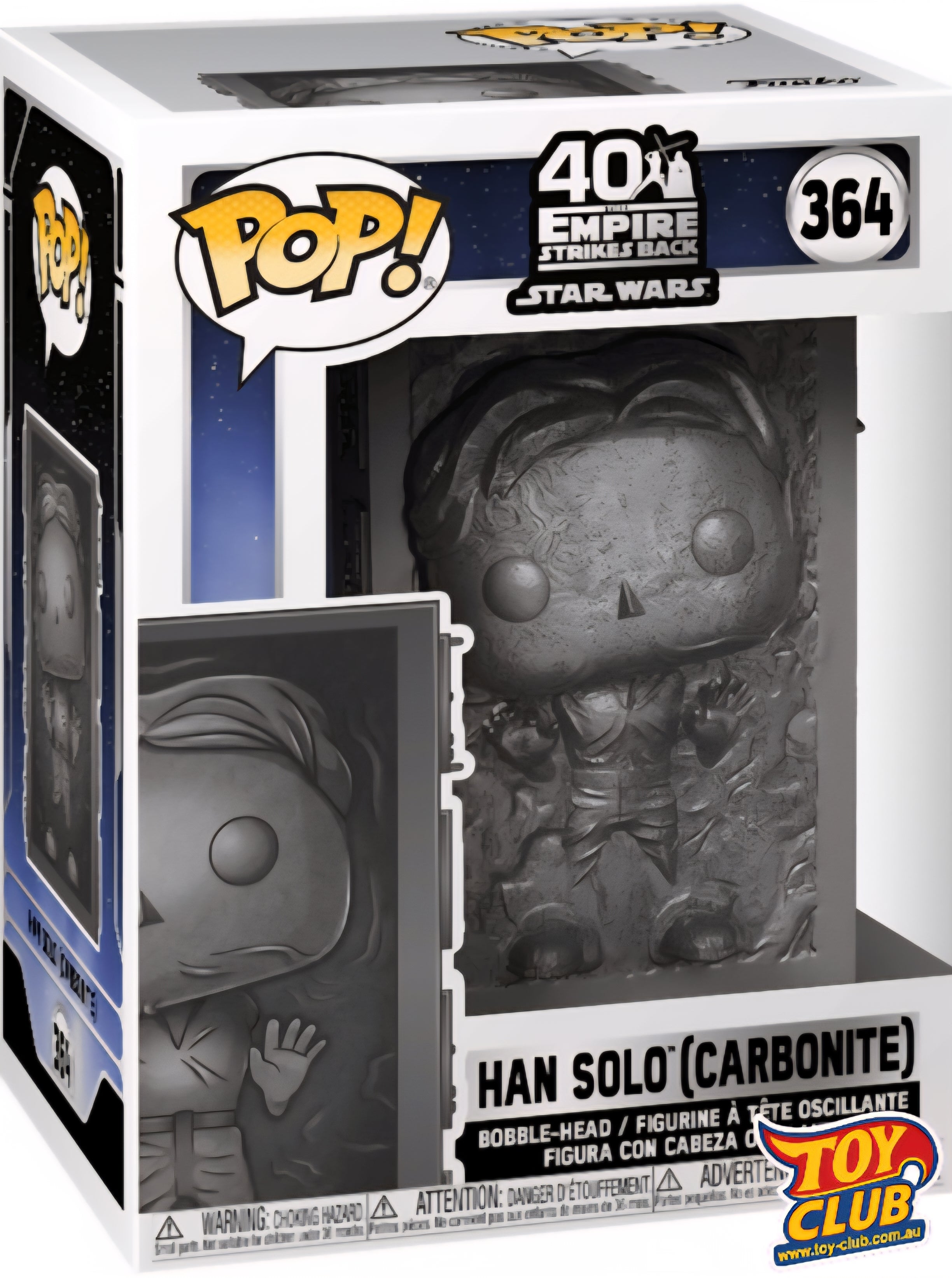Funko Pop! Star Wars - The Empire Strikes Back 40th Anniversary Han Solo (Carbonite) - Vinyl Figure #364