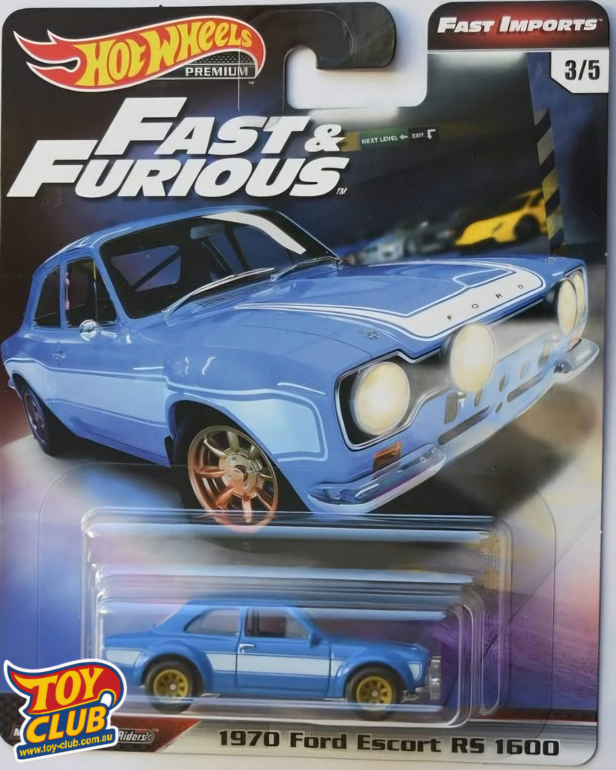 Hot Wheels Fast & Furious Fast Imports 1970 Ford Escort RS 1600 3/5