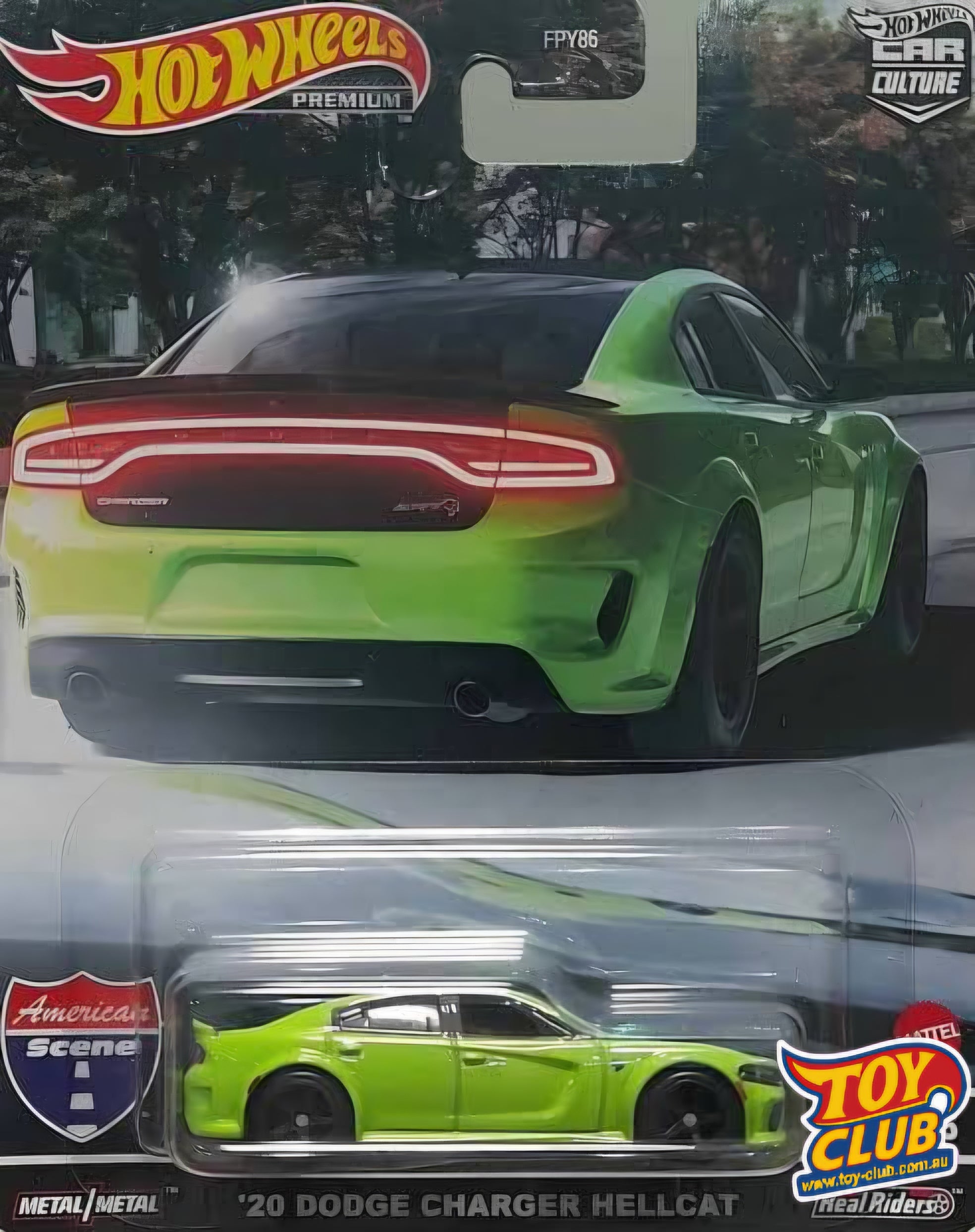 Hot Wheels Premium American Scene '20 Dodge Charger Hellcat 4/5