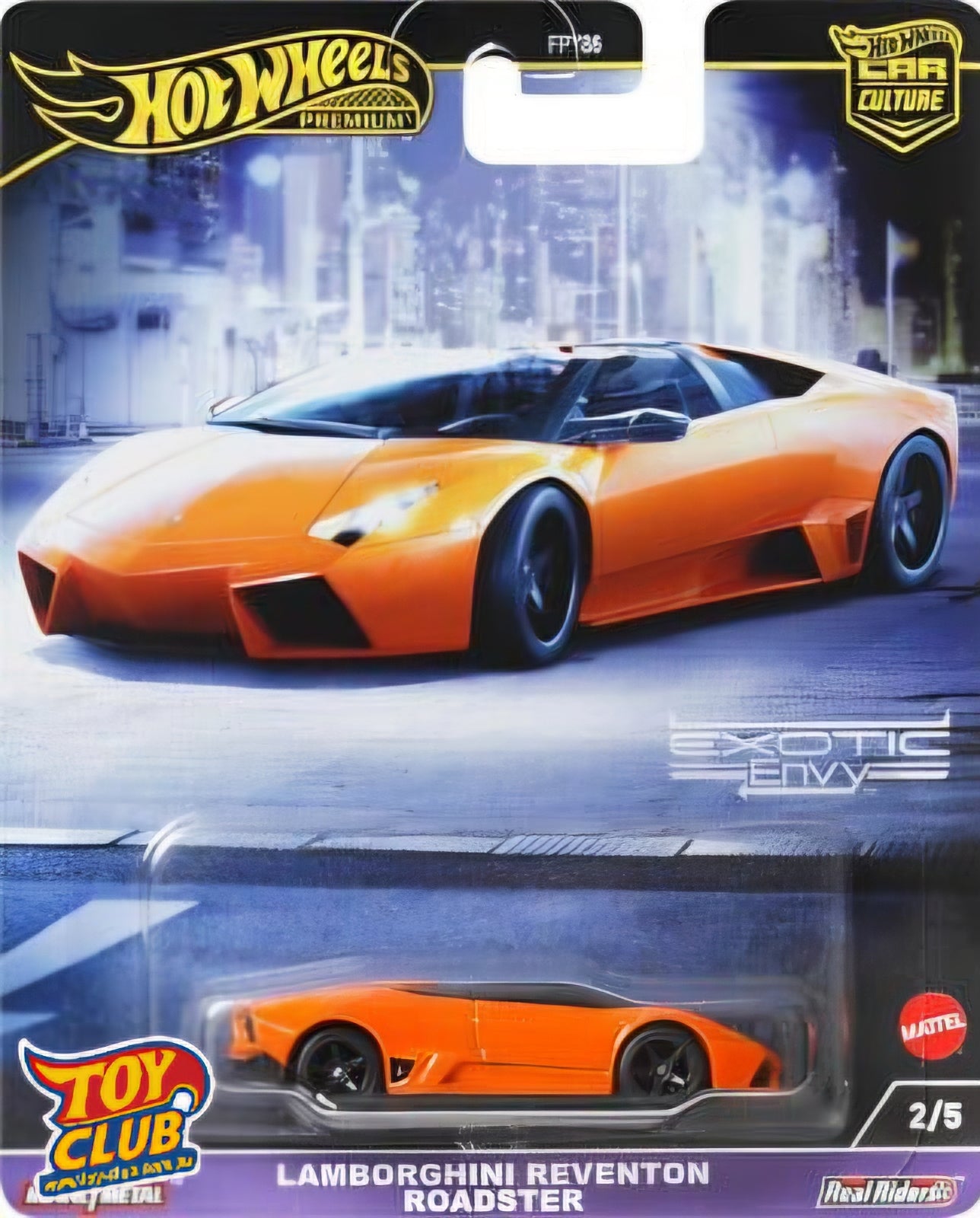 Hot Wheels Premium Car Culture Exotic Envy Lamborghini Reventón Roadster 4/5