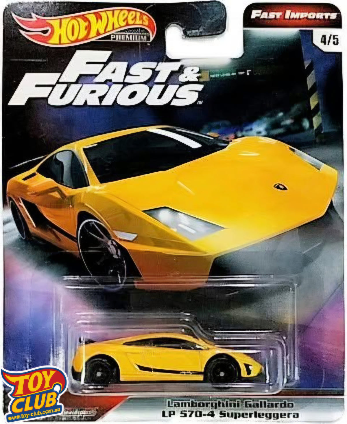 Hot Wheels Fast & Furious Fast Imports Lamborghini Gallardo LP 570-4 Superleggera 4/5