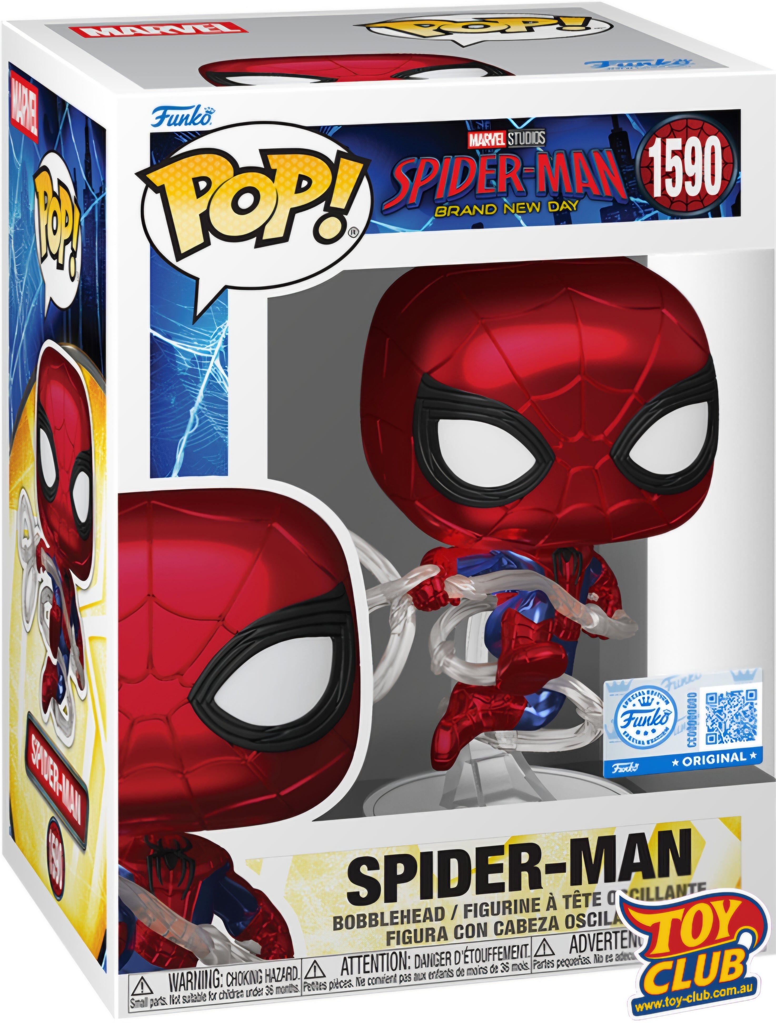 Funko POP! Spider-Man – Spider-Man: Brand New Day (Metallic Suit) – Exclusive (#1590)