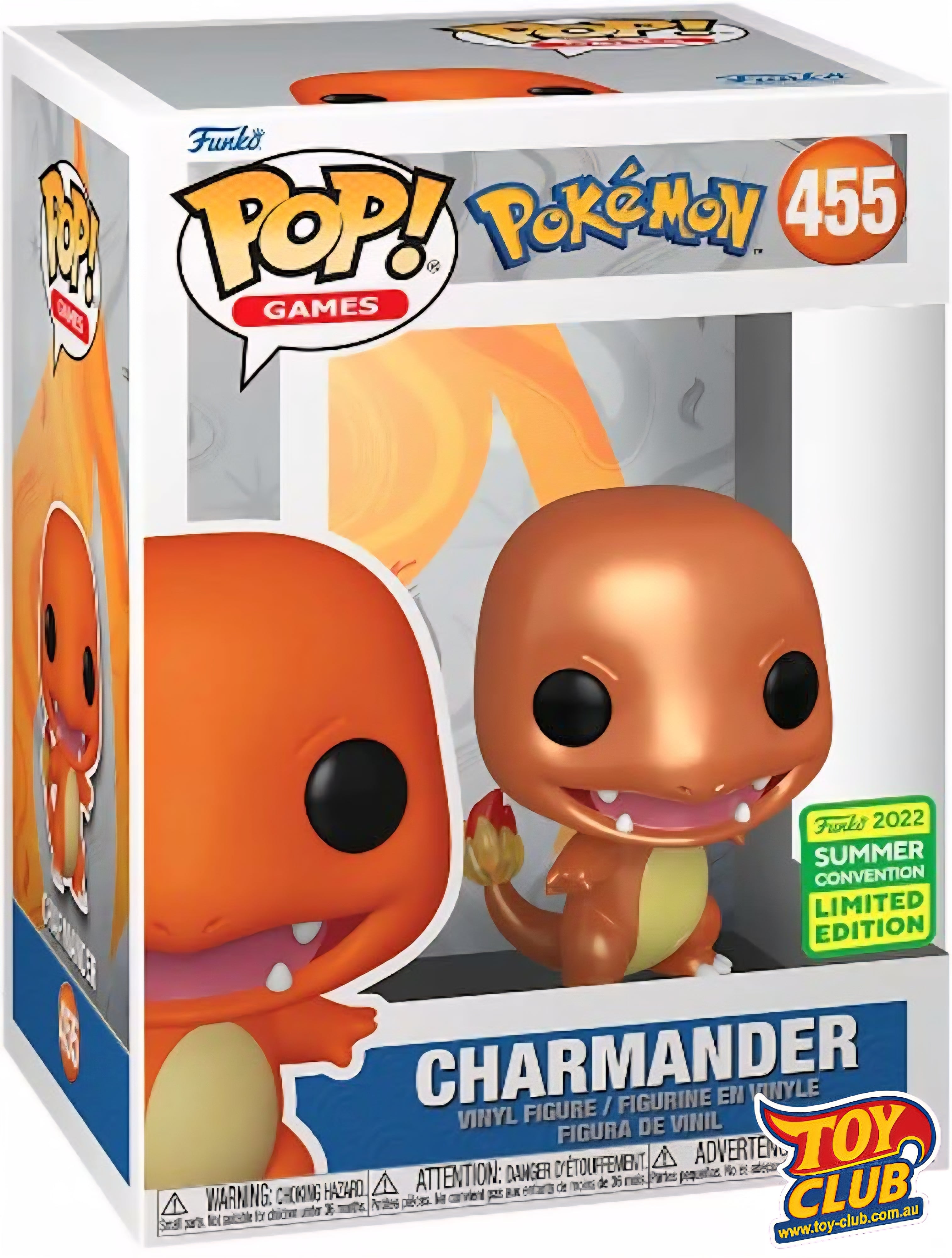 Funko Pop! Pokémon - Charmander - 2022 Summer Convention Limited Edition - Vinyl Figure #455