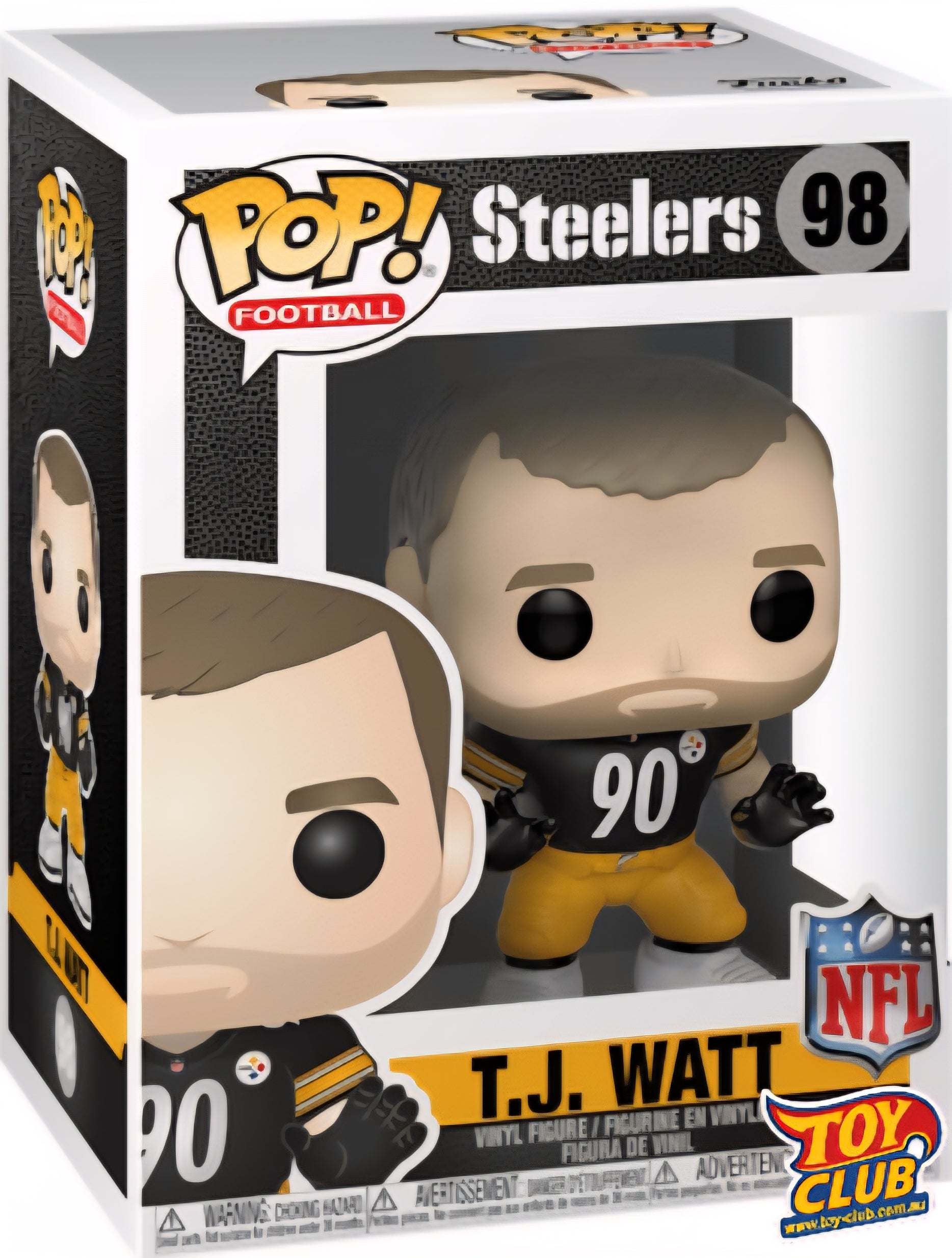 Funko Pop! Football - NFL Steelers T.J. Watt - Vinyl Figure #98