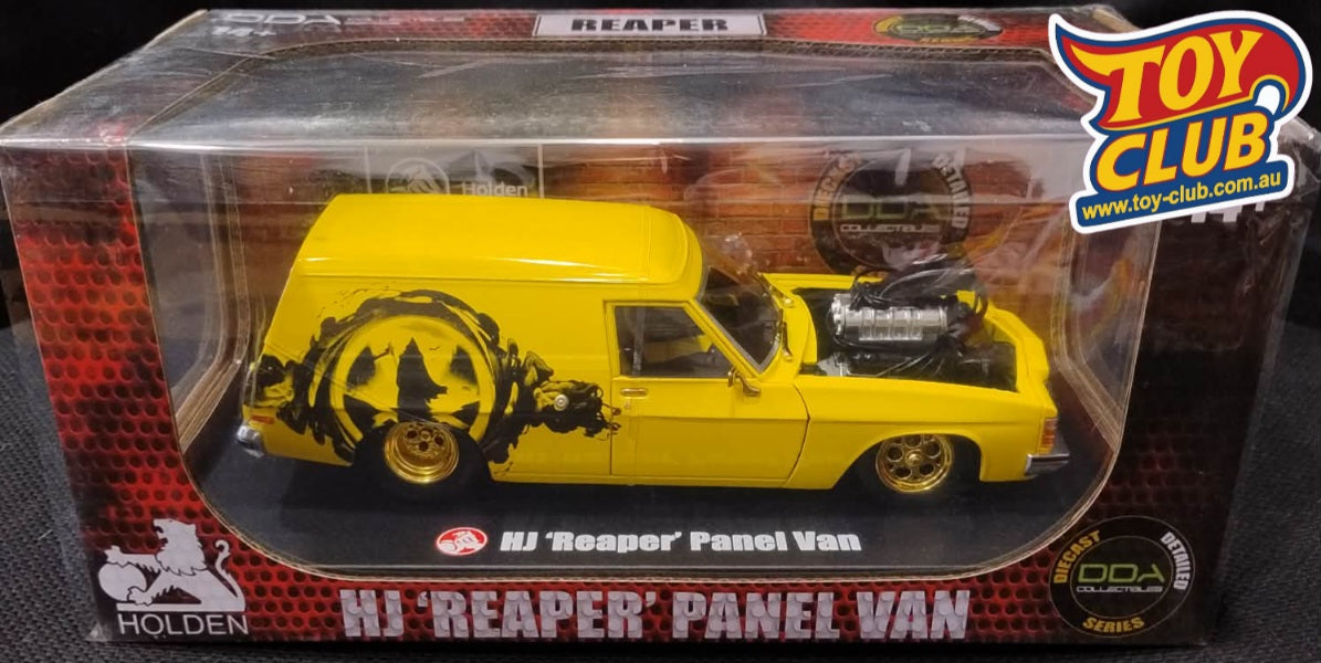DDA Holden HJ Panel Van GOLD CHASE REAPER Yellow 1:24 Scale Model