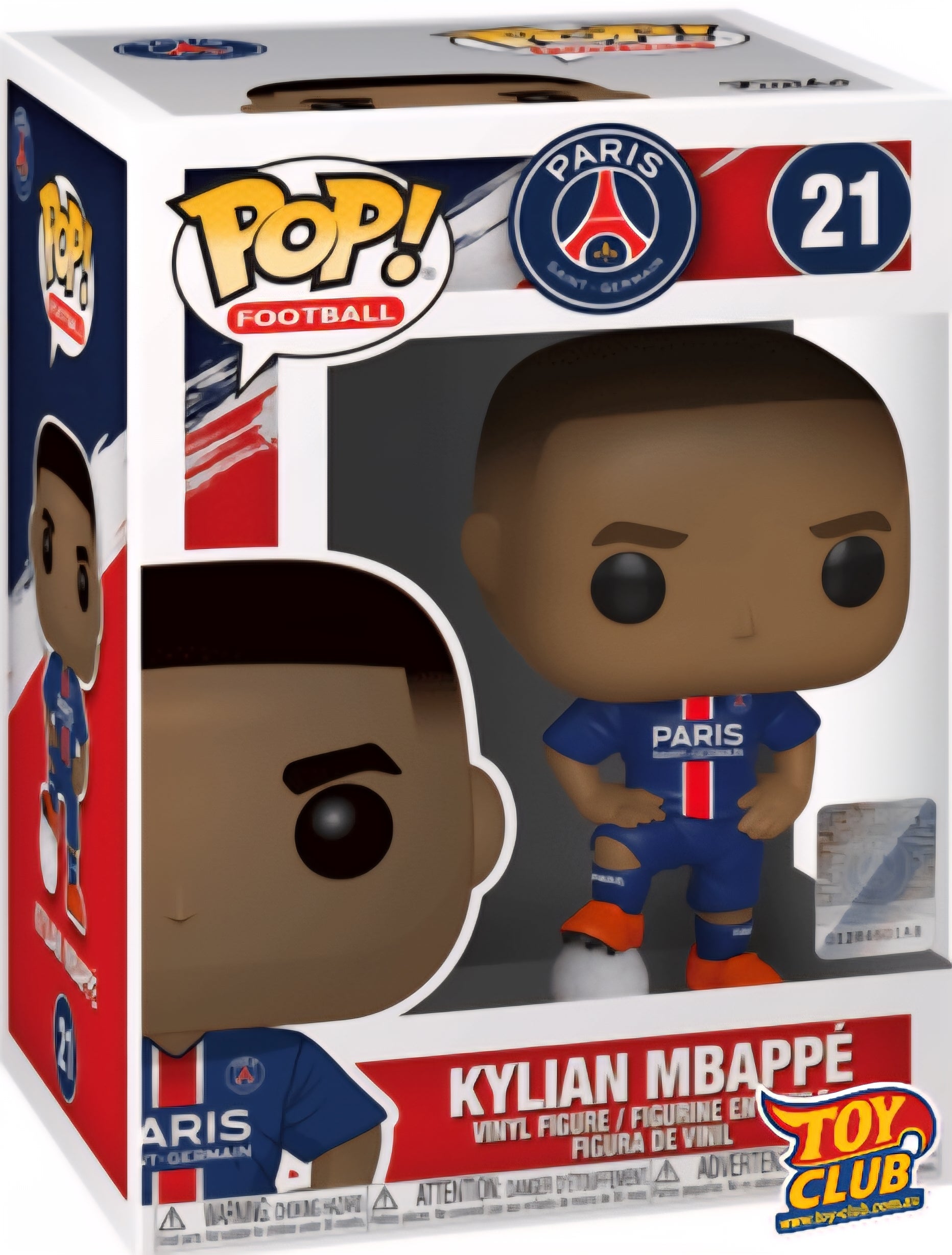 Funko Pop! Football - PSG Paris Kylian Mbappe - Vinyl Figure #21